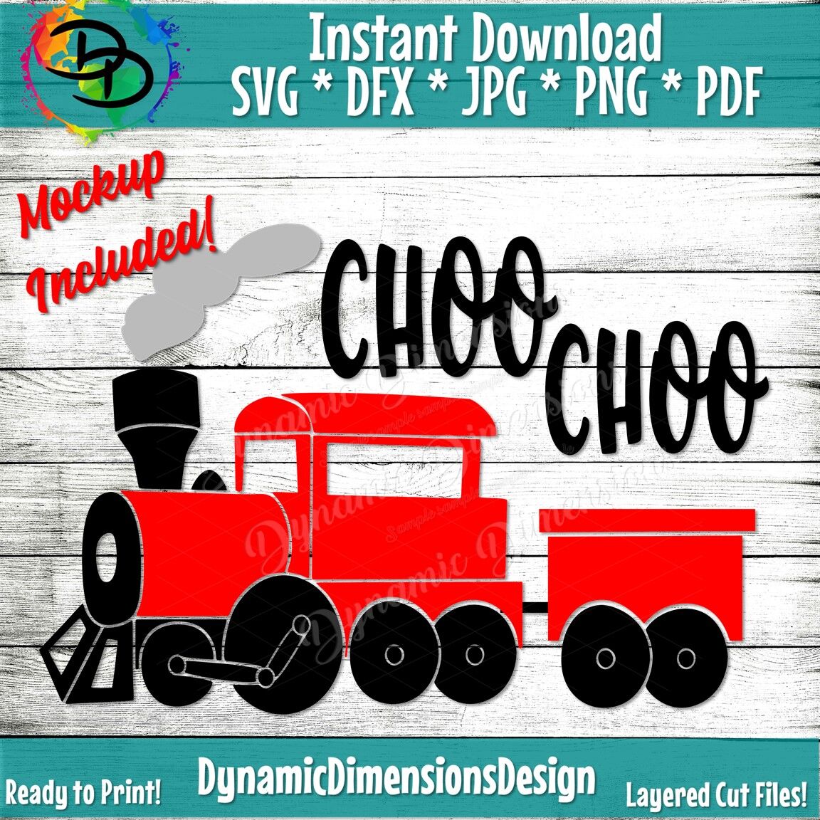 Train Clipart Svg Choo Choo Svg Red Train Birthday Cut File Boy Tr By Dynamic Dimensions Thehungryjpeg Com