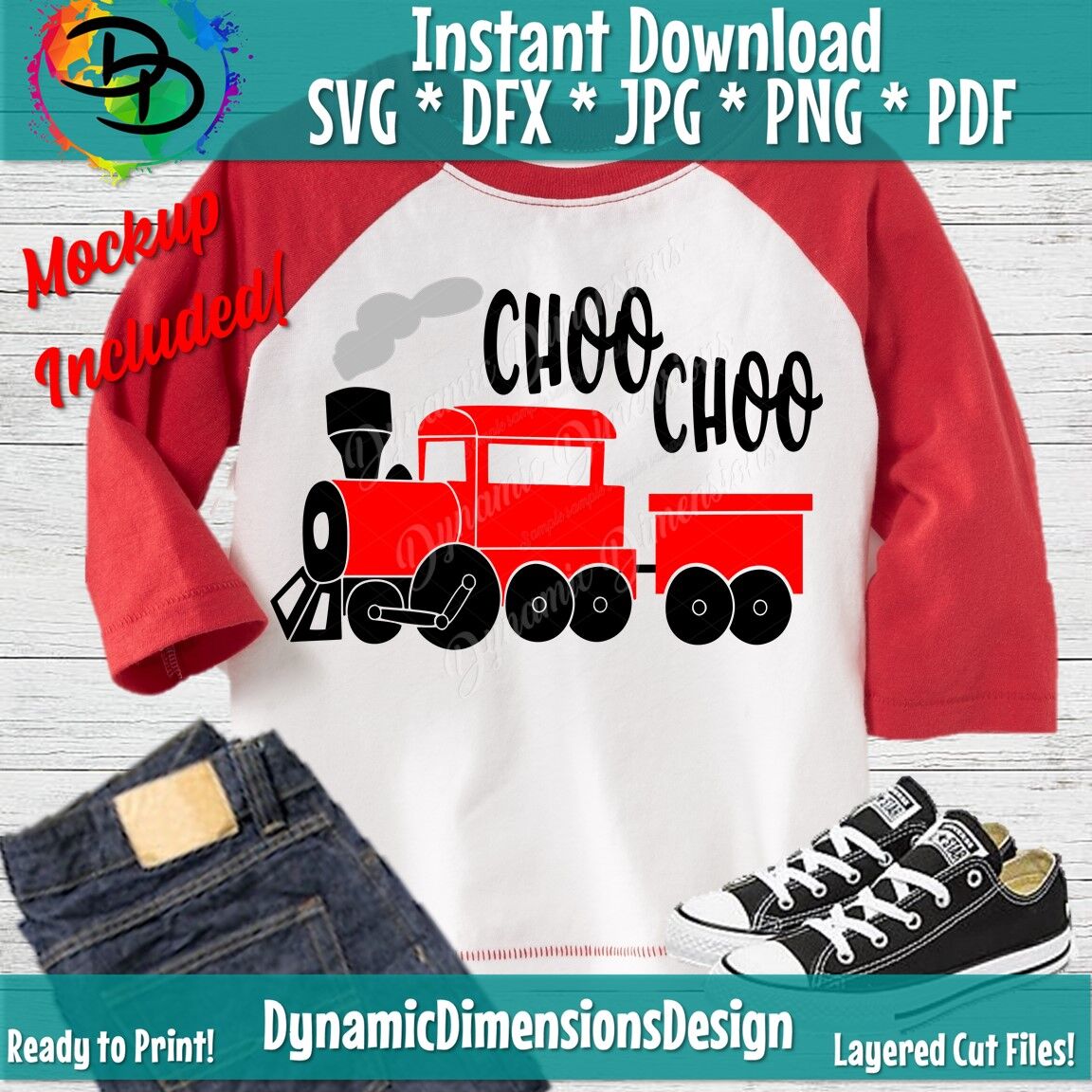 Download Train Clipart Svg Choo Choo Svg Red Train Birthday Cut File Boy Tr By Dynamic Dimensions Thehungryjpeg Com