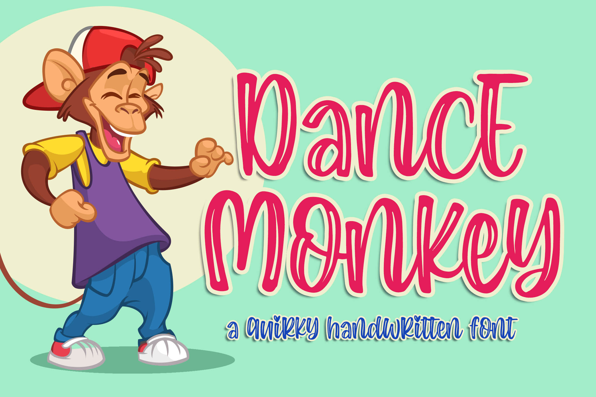 Dance Monkey A Quirky Font By Blankids Thehungryjpeg Com