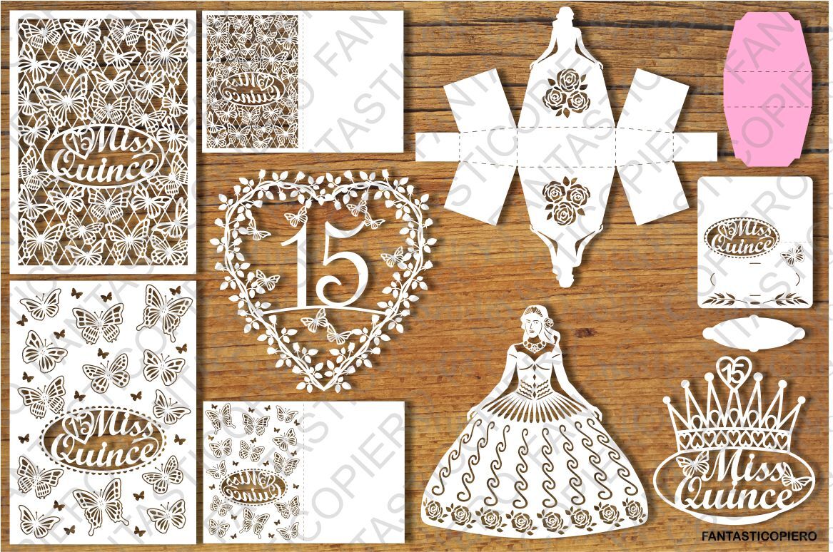 Download Quinceanera Set SVG files for Silhouette Cameo and Cricut ...