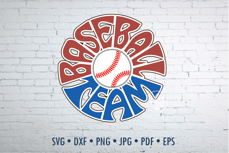 Download Baseball Team Word Art Design Svg Dxf Png Jpg Eps By Prettydd Thehungryjpeg Com