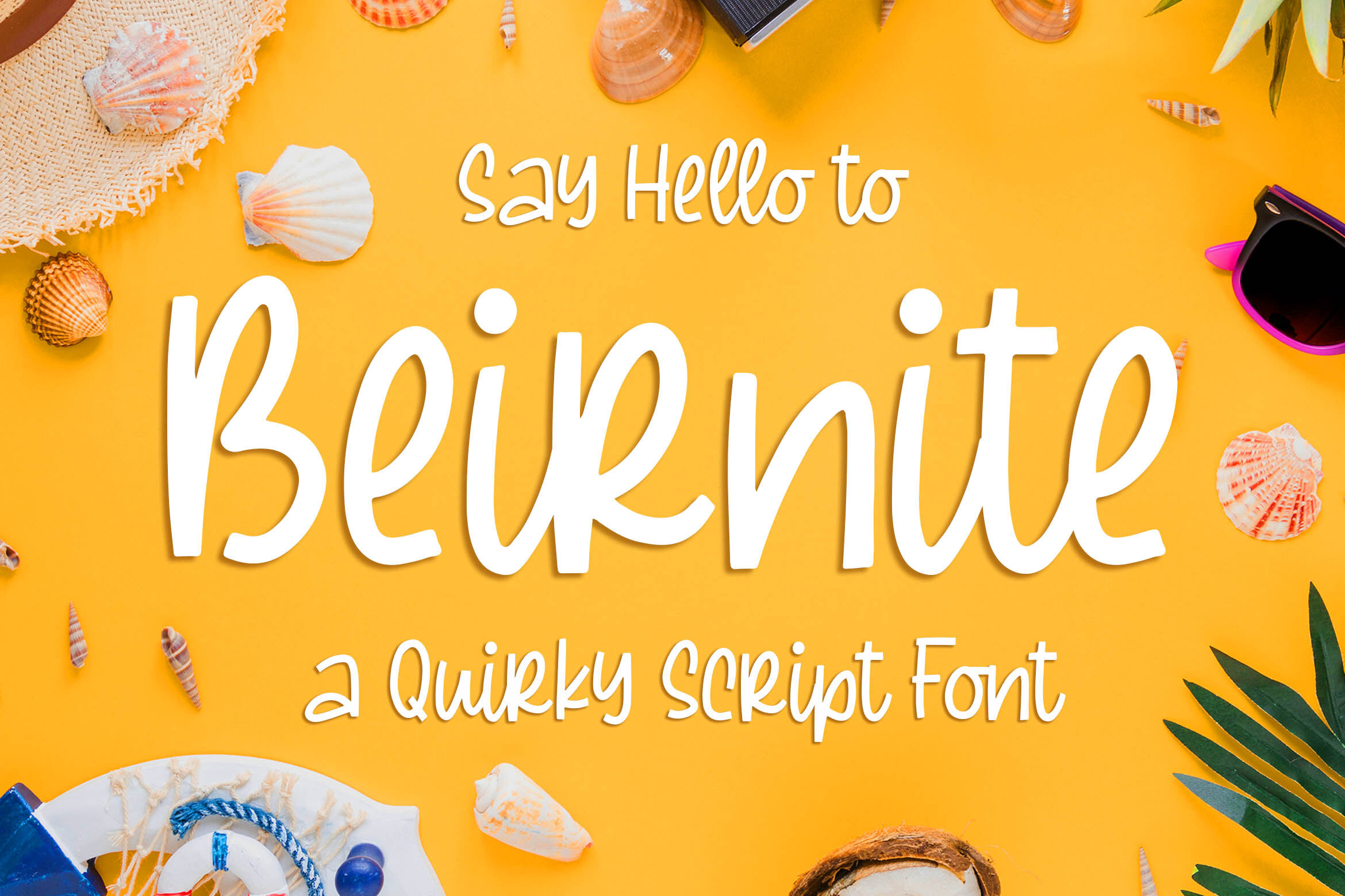 Beirnite A Quirky Script Font By Blankids Thehungryjpeg Com