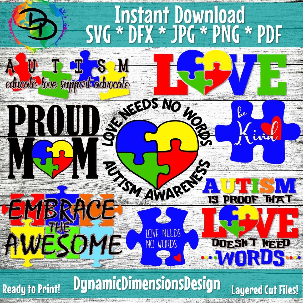 Free Free 242 Love Autism Svg SVG PNG EPS DXF File