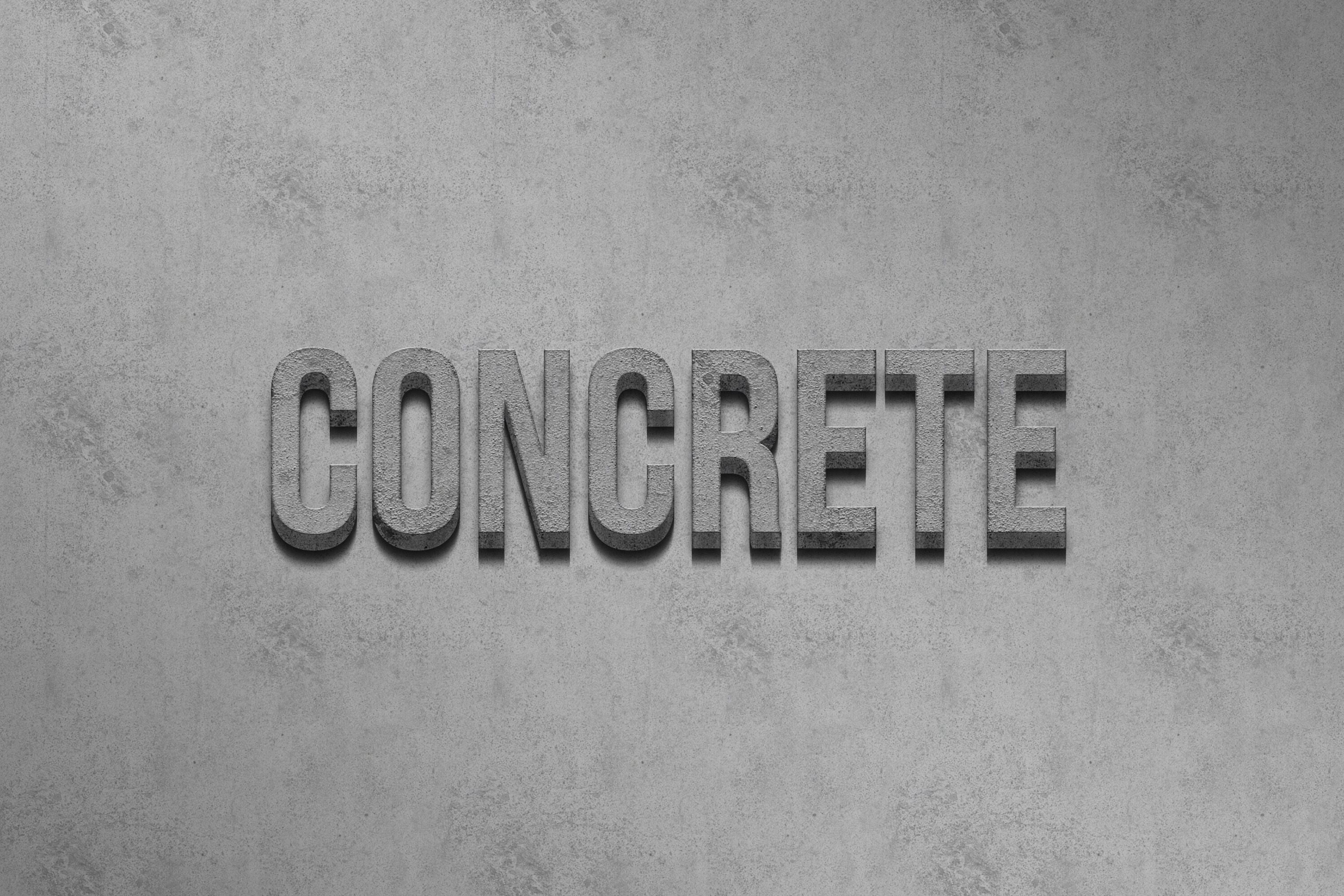 Concrete 3d text effect template By diq™ DRMWN | TheHungryJPEG