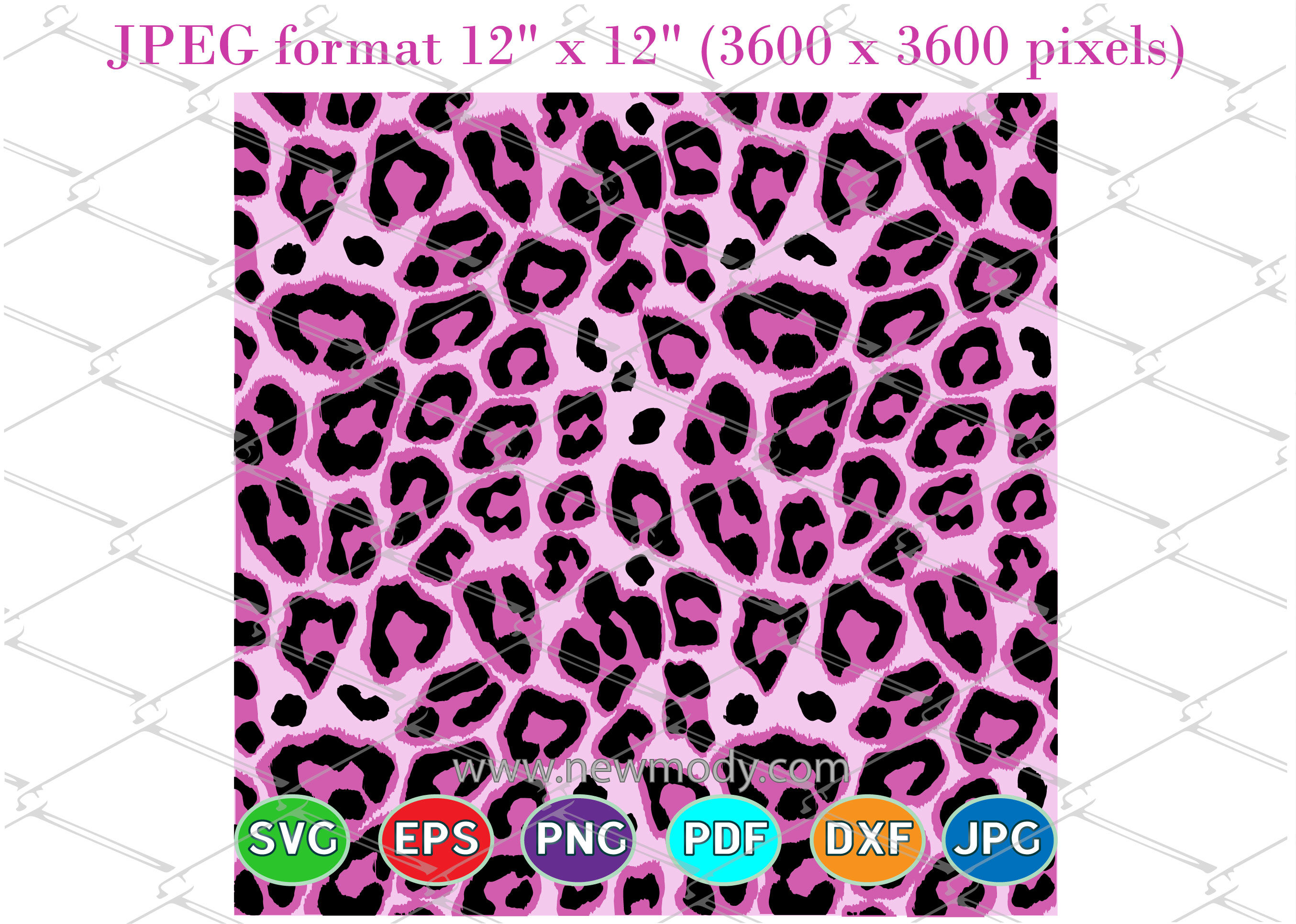 Cheetah print SVG- Leopard Print SVG - Pink Leopard Pattern Svg By AmittaArt | TheHungryJPEG