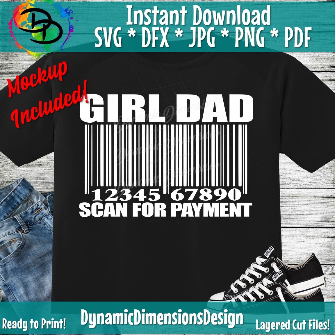 Girl Dad Svg Father S Day Svg Dad Svg Funny Dad Svg Dad Shirt Dad By Dynamic Dimensions Thehungryjpeg Com
