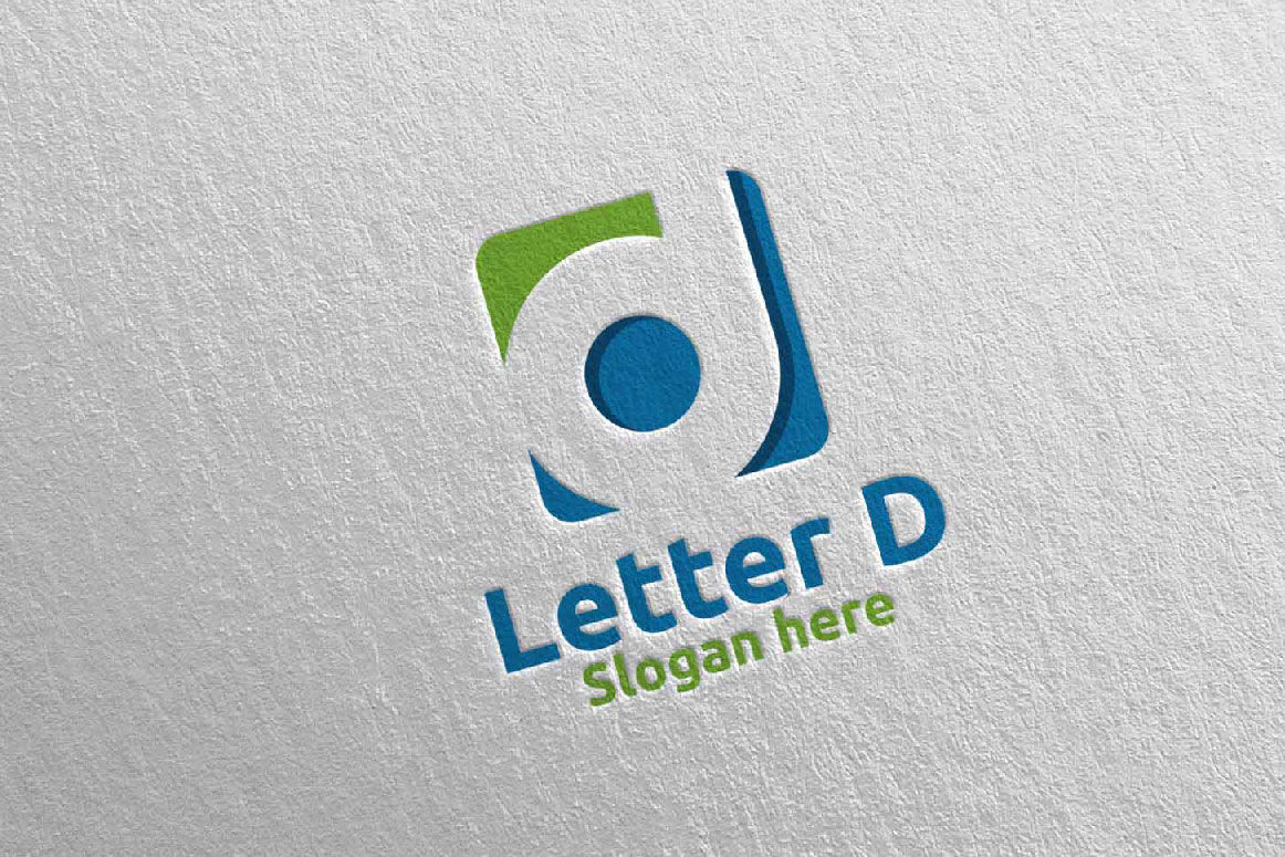 Digital Letter D Logo Design 8 By Denayunethj Thehungryjpeg Com