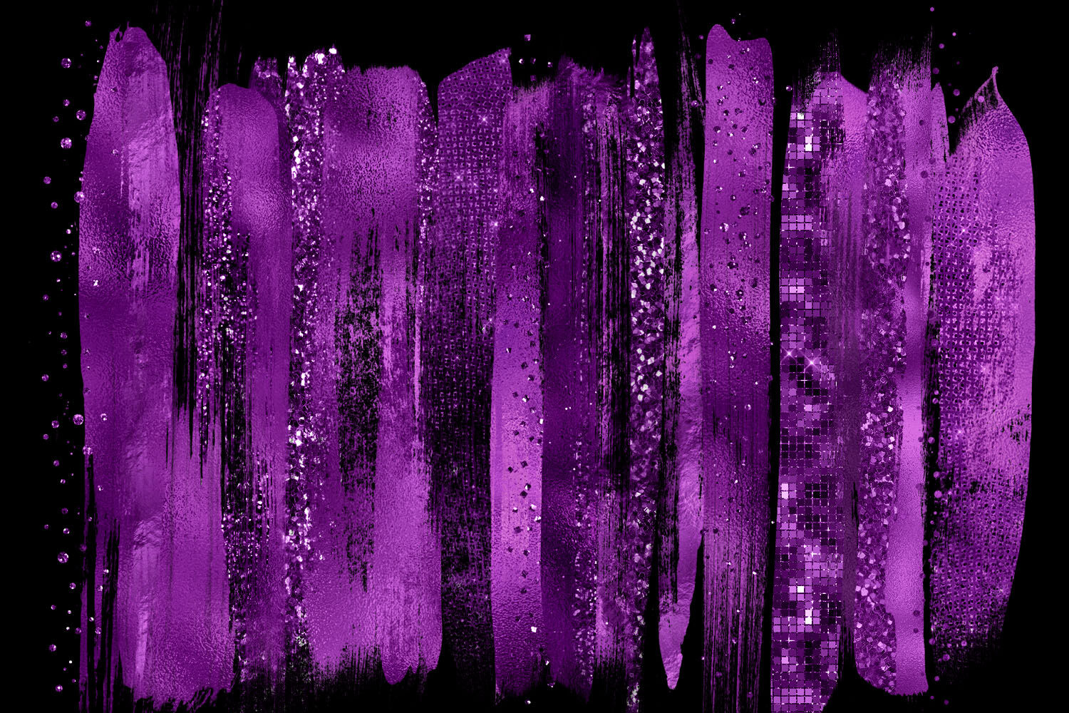 Purple Brush Strokes Clipart By Digital Curio Thehungryjpeg