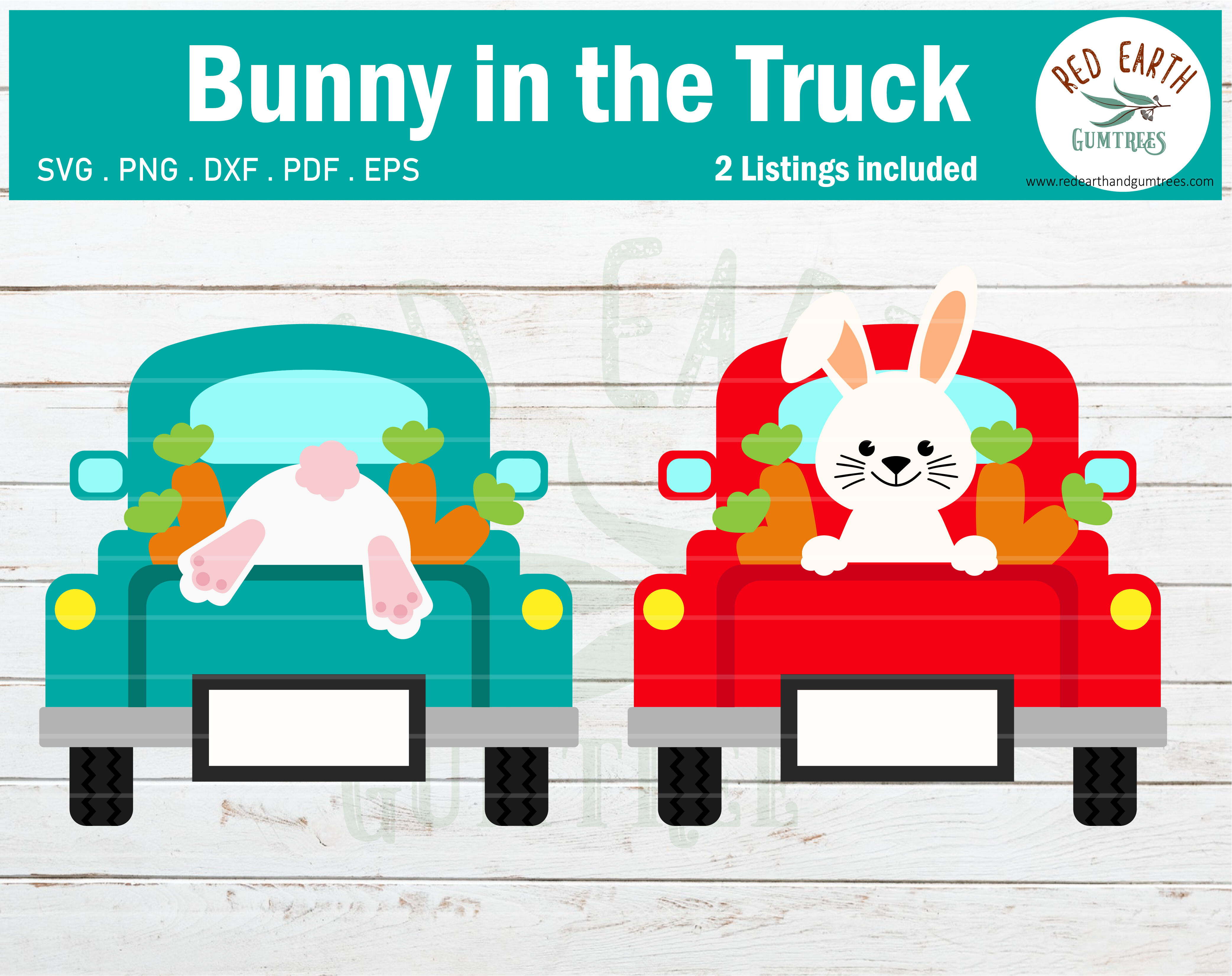 Download Easter bunny in truck SVG, Easter rabbit in back car SVG ...