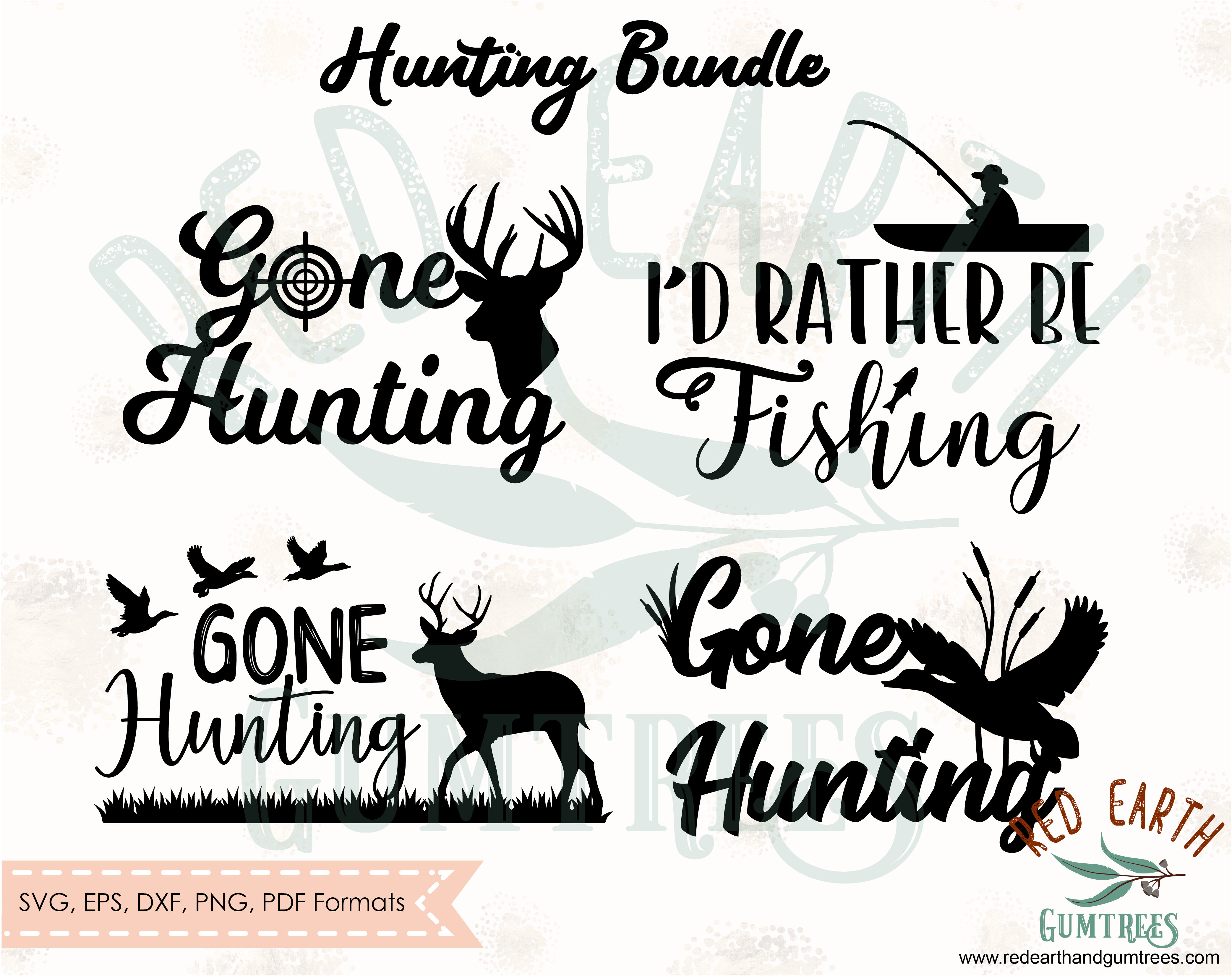 Download Gone Hunting Bundle Svg I D Rather Be Fishing Gone Duck Deer Hunting By Svgbrewerydesigns Thehungryjpeg Com