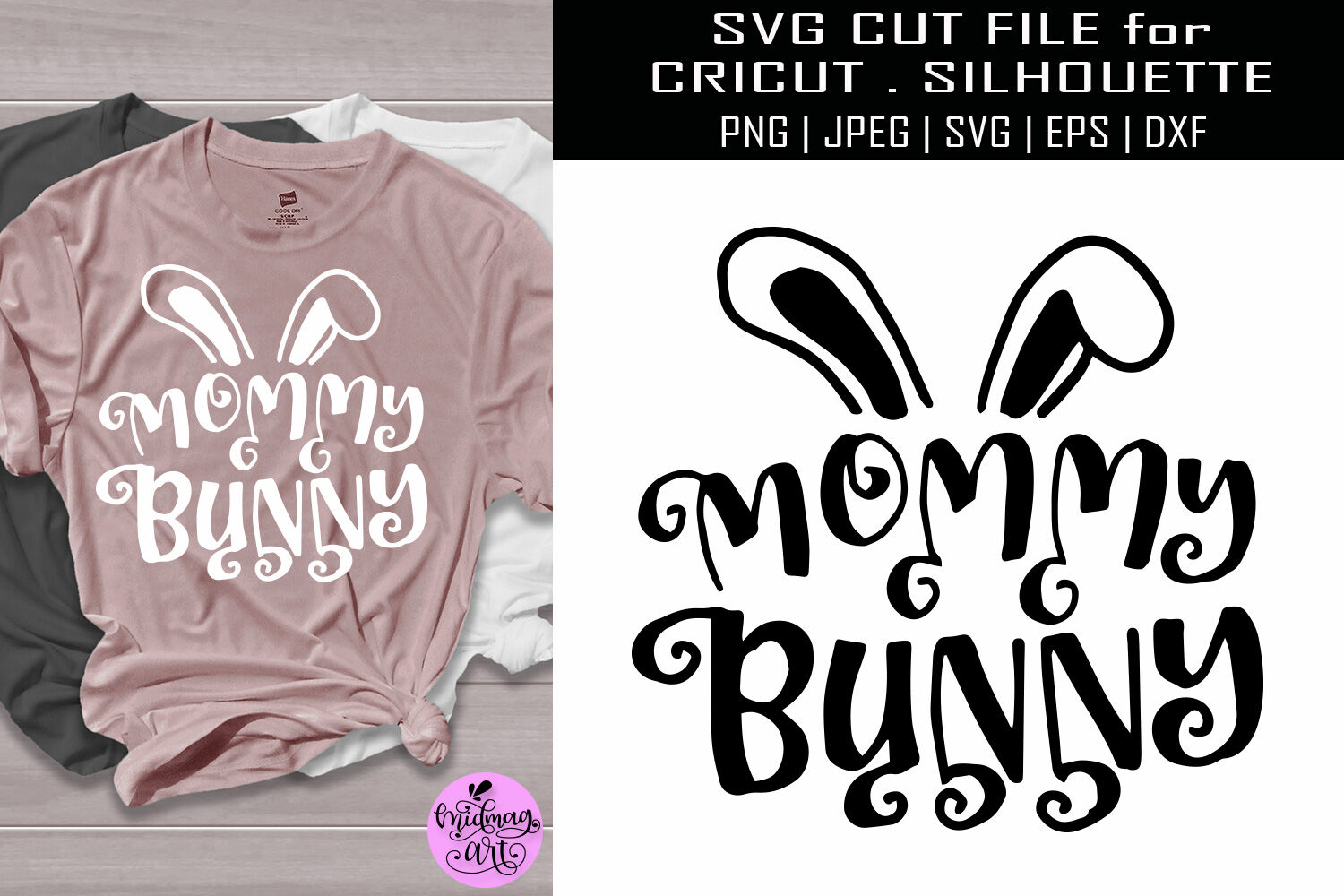 Download Mommy Bunny Svg Easter Shirt Svg By Midmagart Thehungryjpeg Com