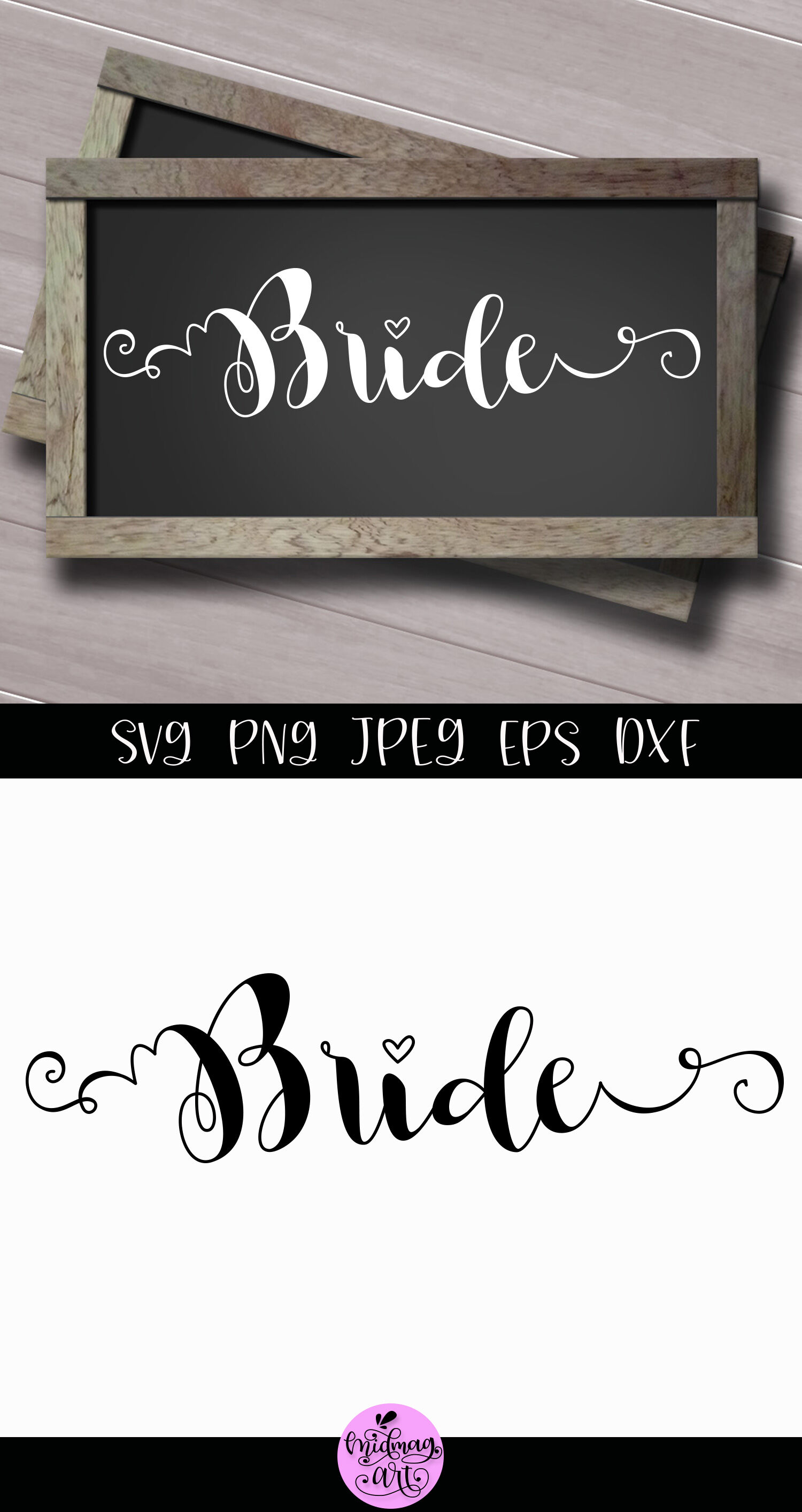 Download Bride sign svg, wedding sign svg By Midmagart ...