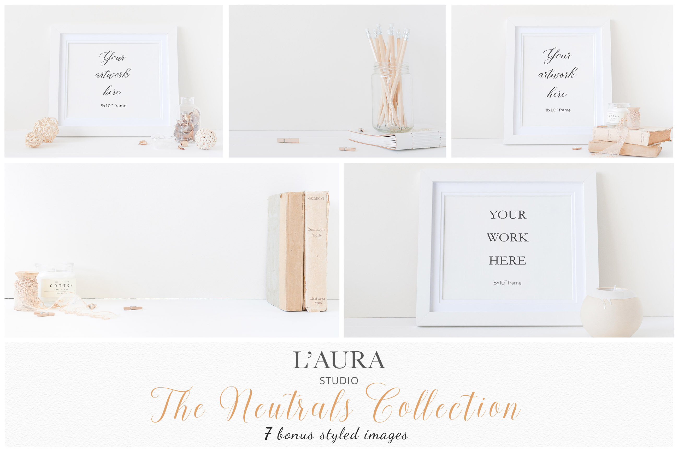 Download Frame Mockup Bundle 8x10 Minimal By L Aura Studio Thehungryjpeg Com