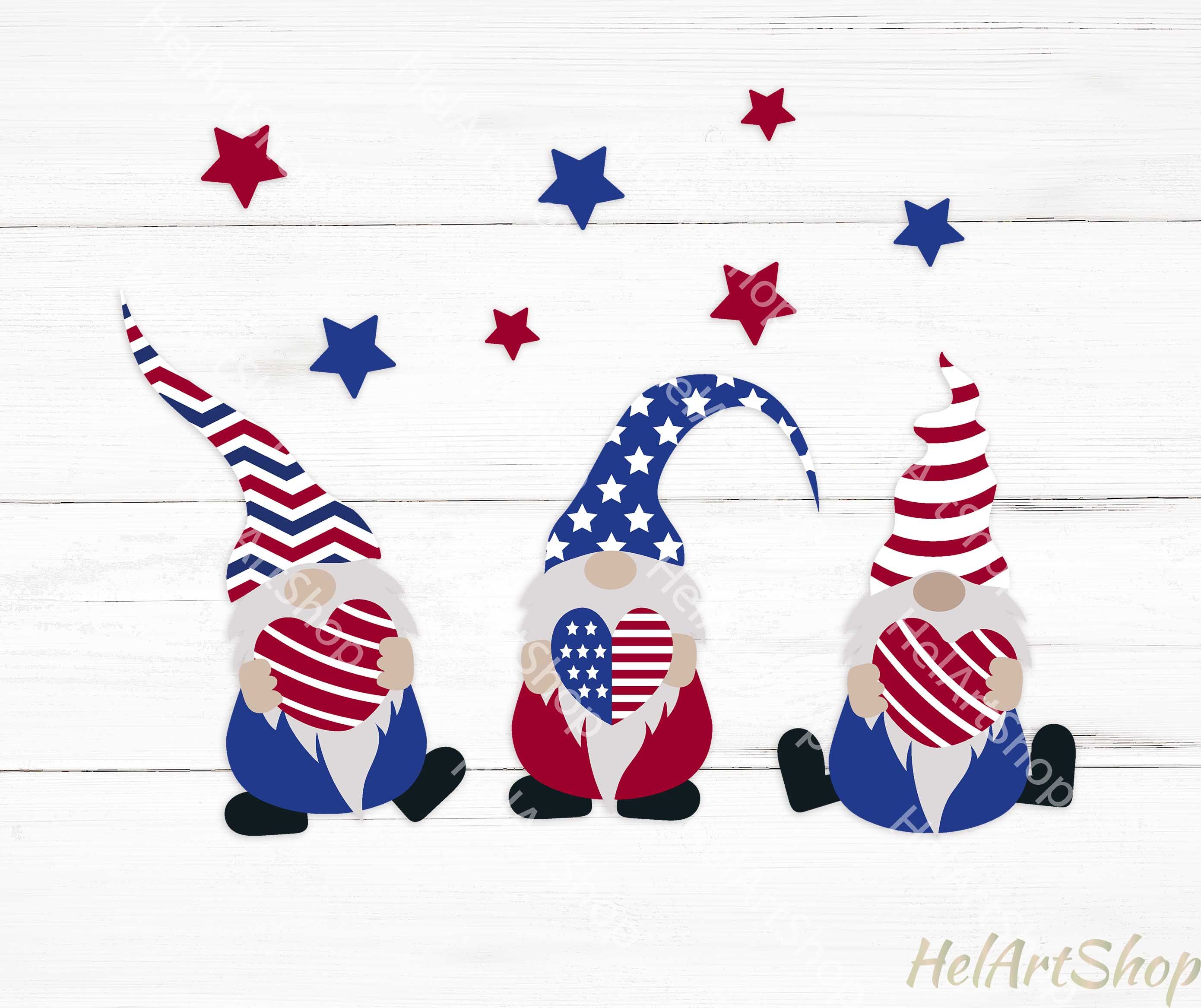 Download Patriotic Gnomes Svg 4th Of July Svg Independence Day Svg By Helartshop Thehungryjpeg Com