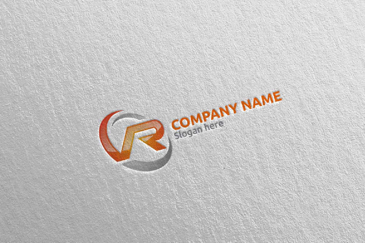 VR letter logo design. Simple, minimal and elegant VR logo design. Vector  illustration template. Vector illustration. Stock Vector | Adobe Stock