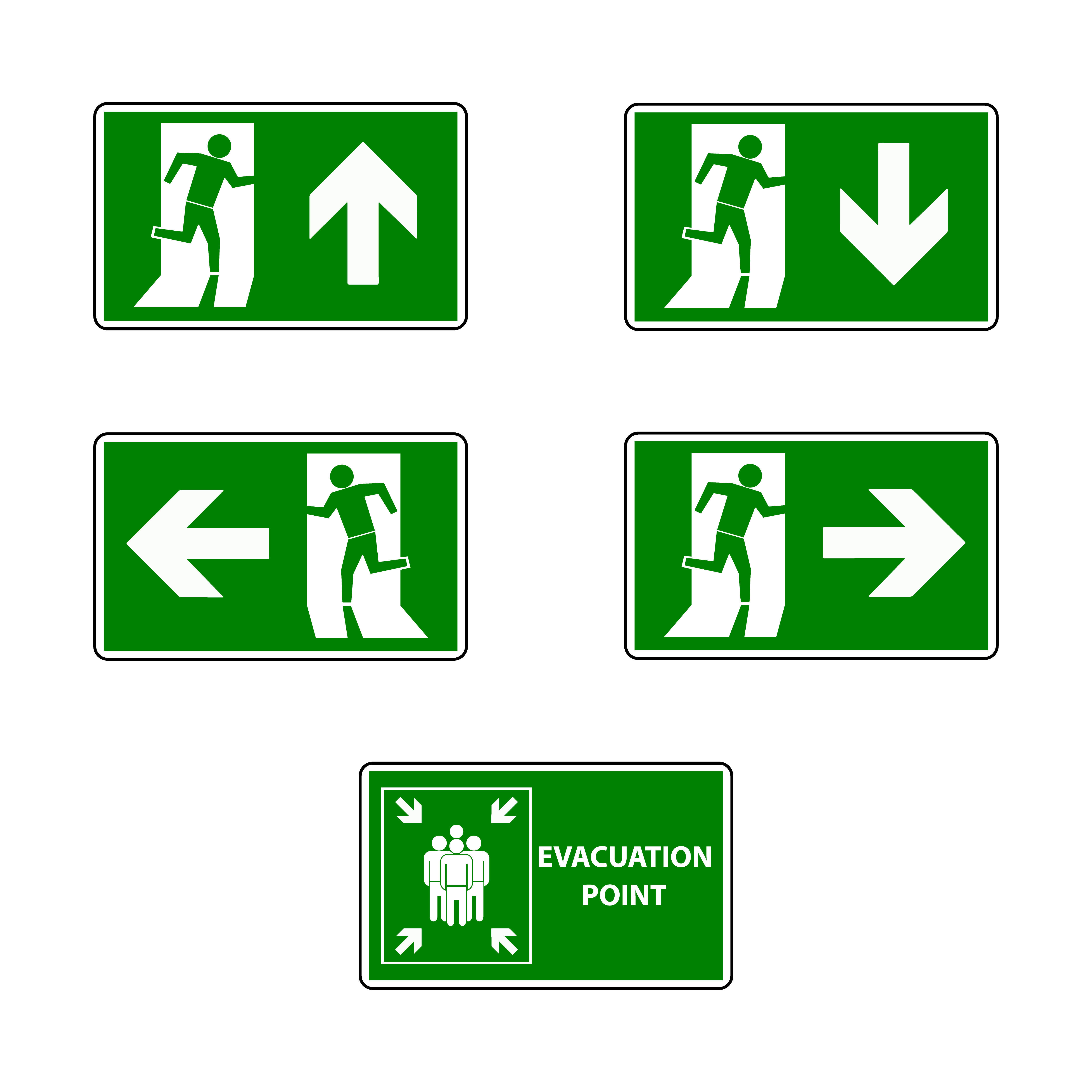 Emergency Evacuation Symbols