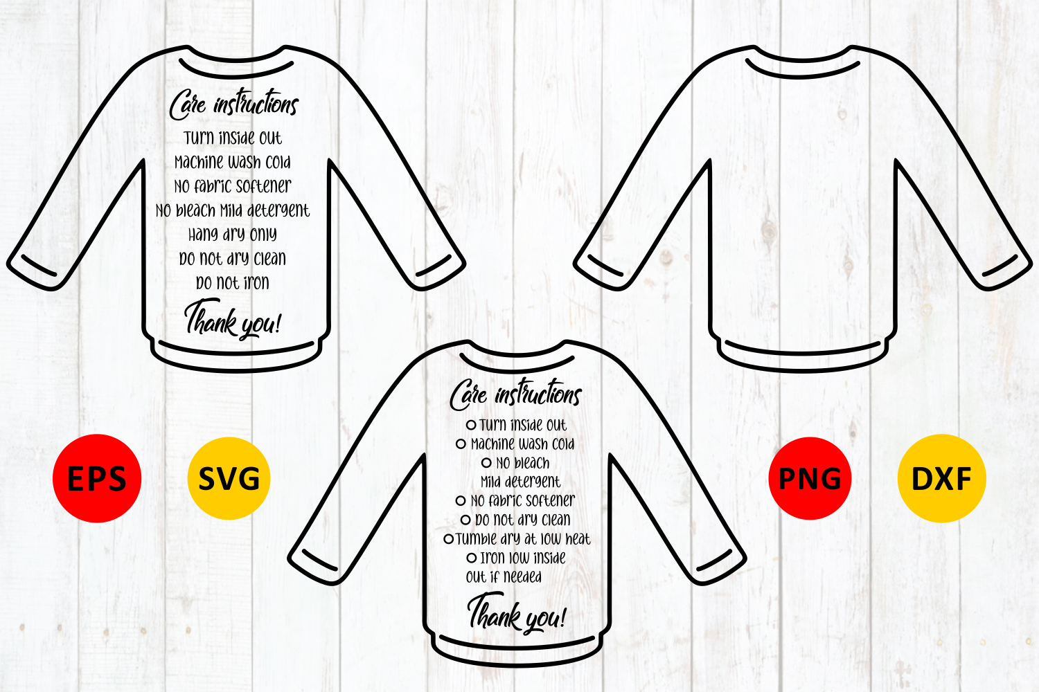 Download Care Instruction Longsleeve Tshirt Svg By Zoya Miller Svg Thehungryjpeg Com