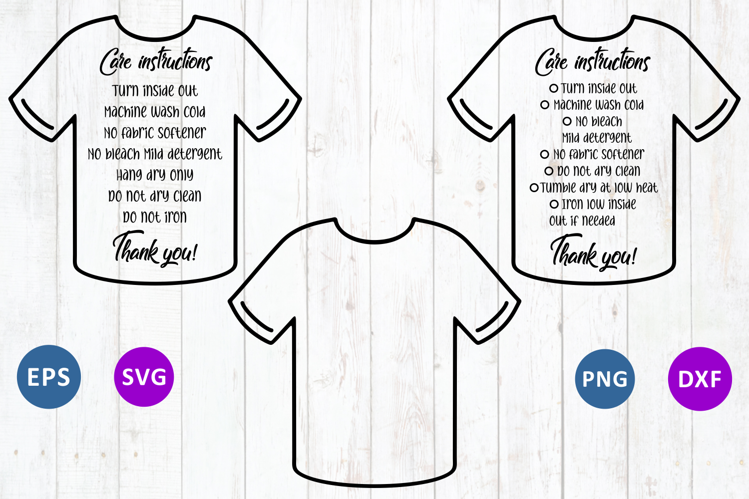 Care instruction T-Shirt svg By Zoya_Miller_SVG ...