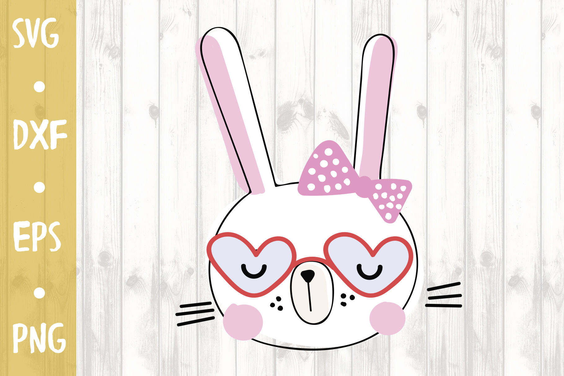 Cute Bunny Svg Cut File By Milkimil Thehungryjpeg Com