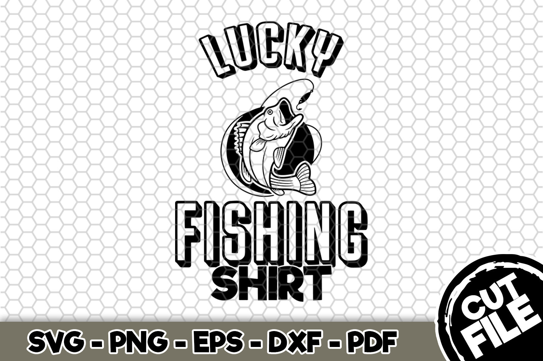 Lucky Fishing Shirt Svg Cut File N234 By Svgartsy Thehungryjpeg Com