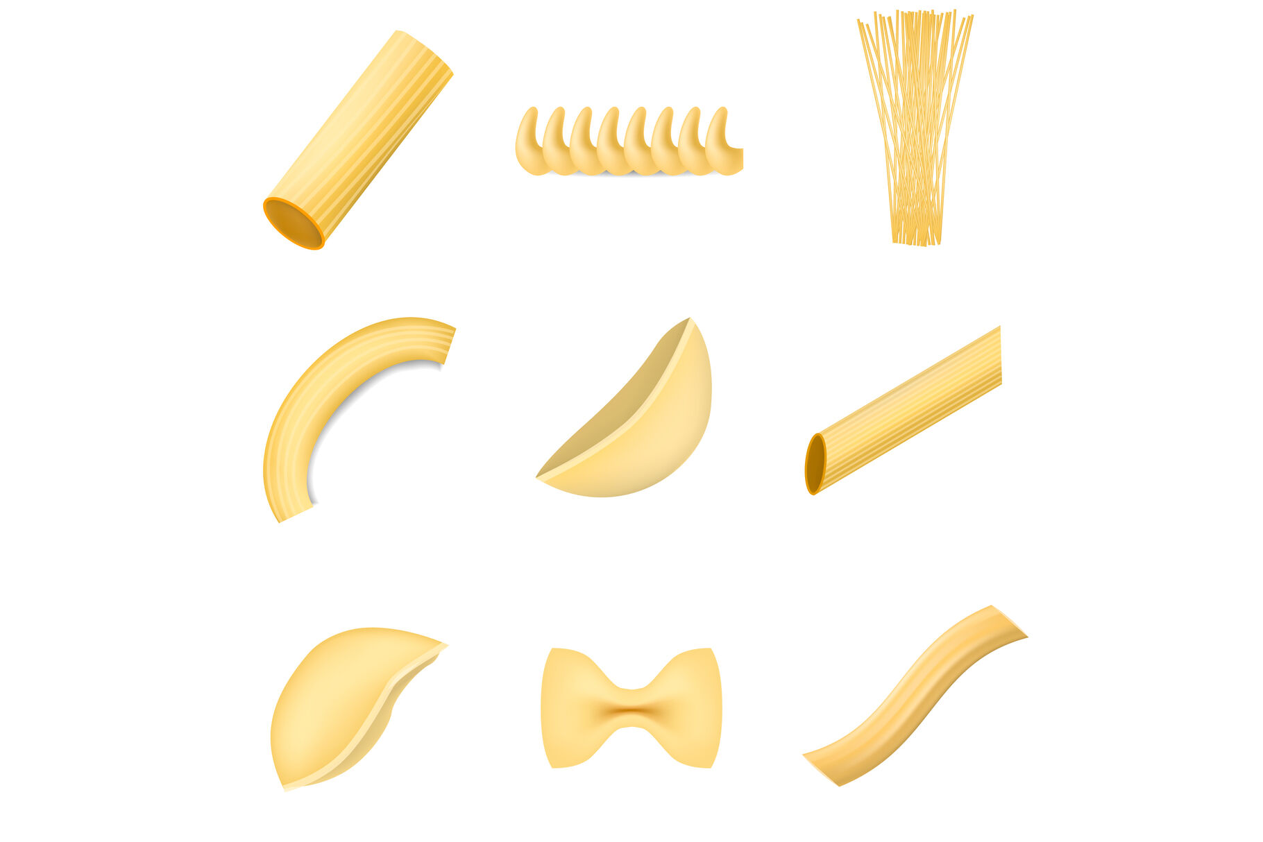 Download Macaroni Pasta Spaghetti Mockup Set Realistic Style By Ylivdesign Thehungryjpeg Com