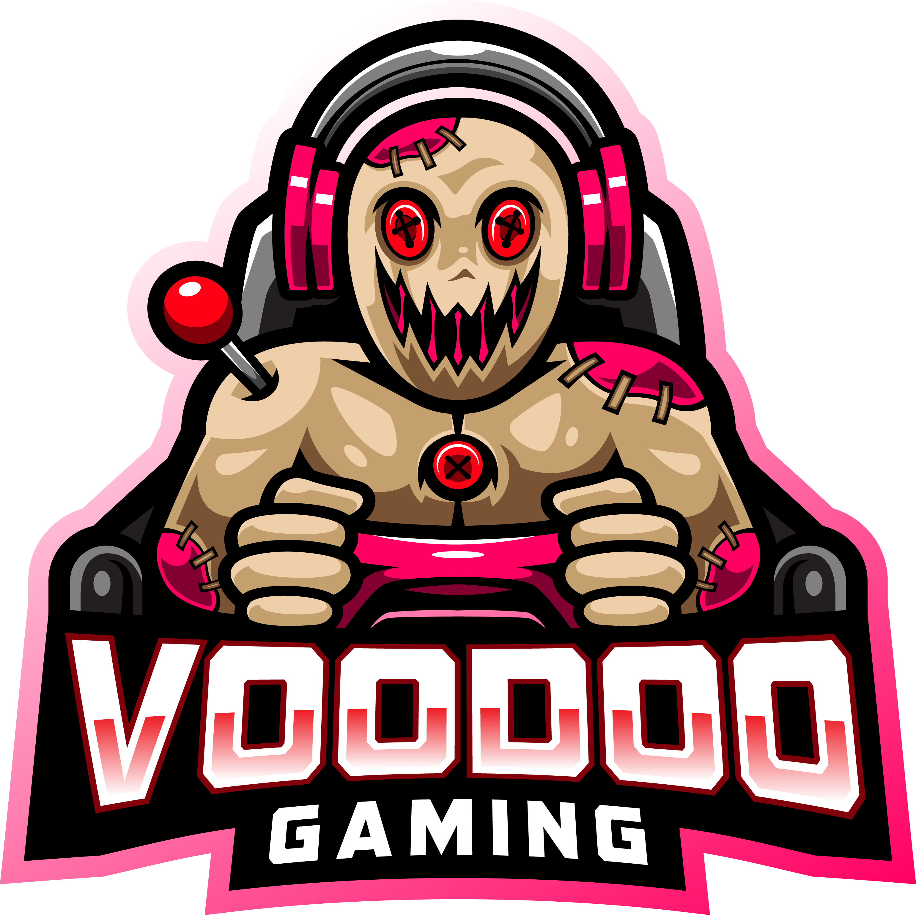 Voodoo Gaming Esport Mascot Logo By Visink Thehungryjpeg Com