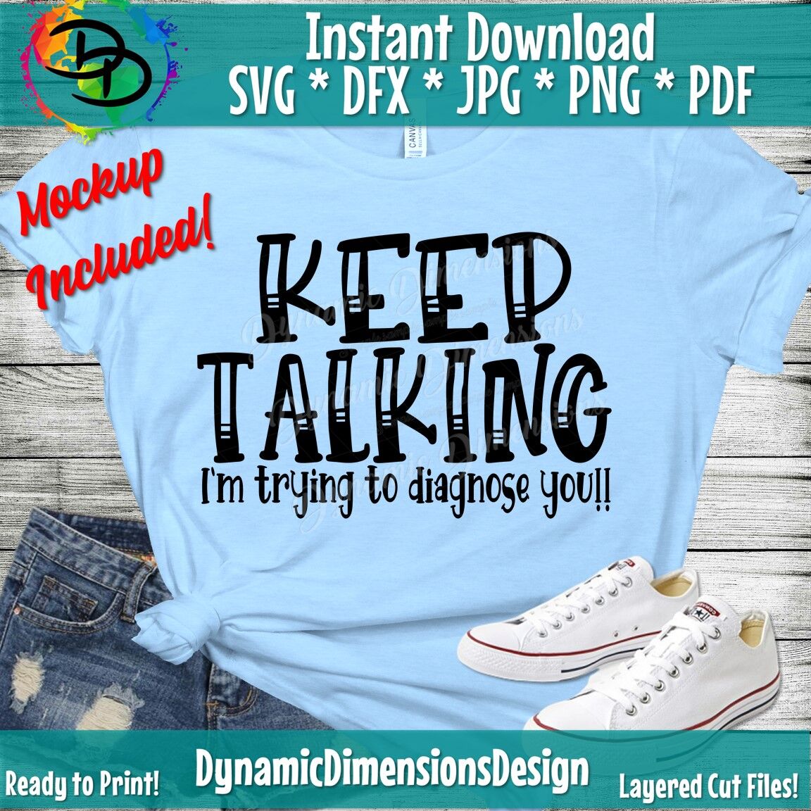 Sarcastic Svg Big Mouth Keep Talking Trying To Diagnose You Sarcas By Dynamic Dimensions Thehungryjpeg Com