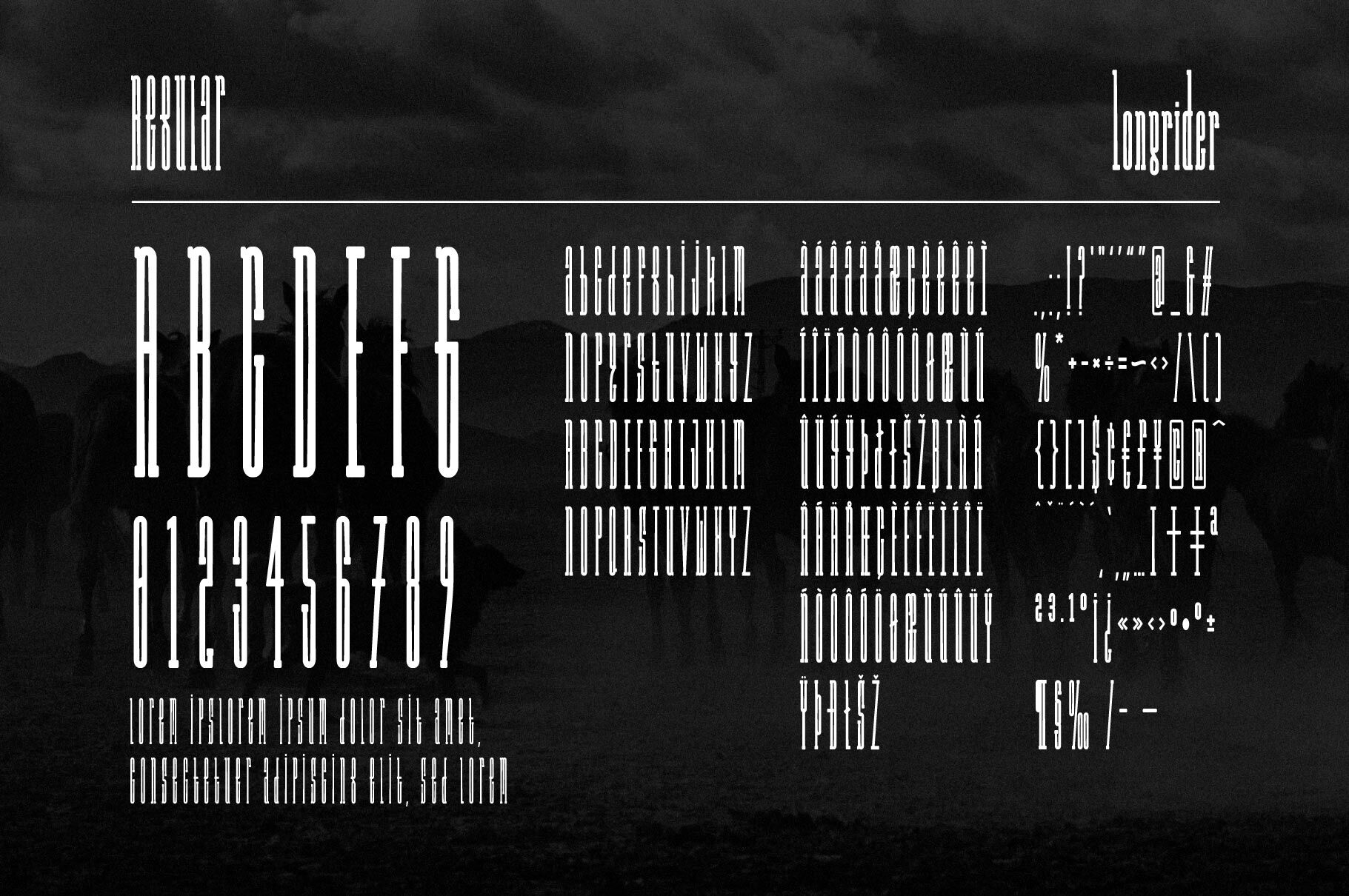 Long Rider The Cowboy Compressed Slab Font By Wingsart Thehungryjpeg Com