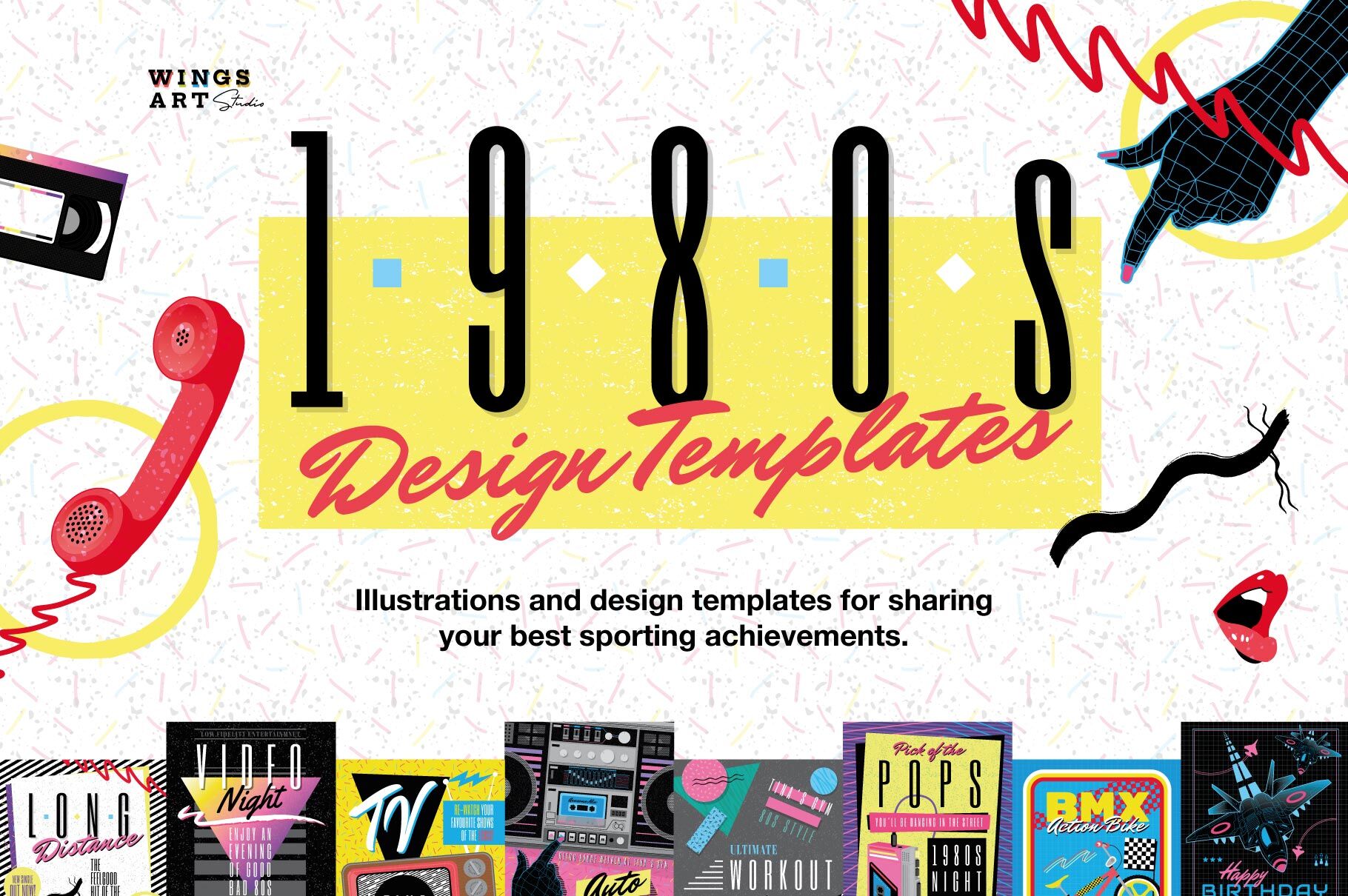 1980s Poster Design Templates By Wingsart Thehungryjpeg Com