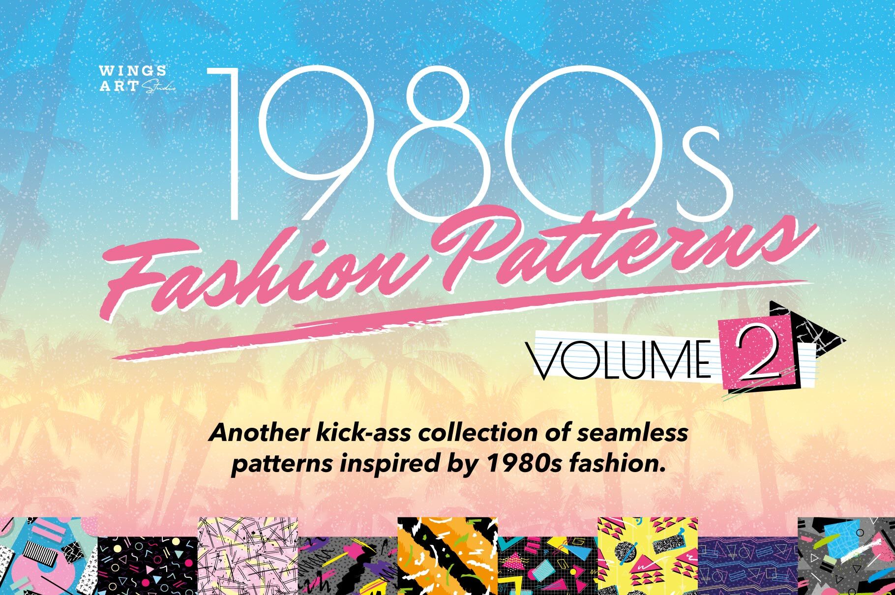 1980s Fashion Patterns Volume Two By Wingsart Thehungryjpeg Com