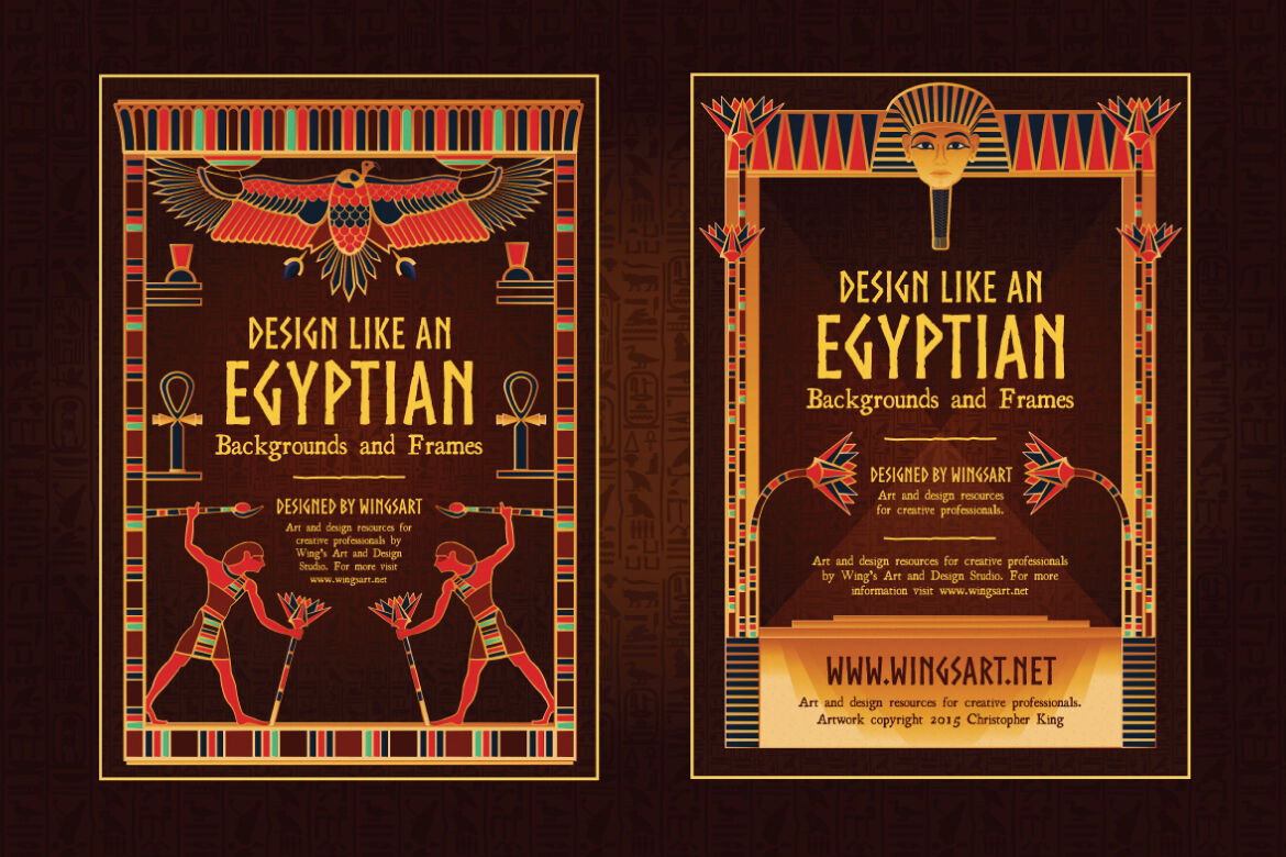 Egyptian Illustrations And Design Templates By Wingsart Thehungryjpeg Com