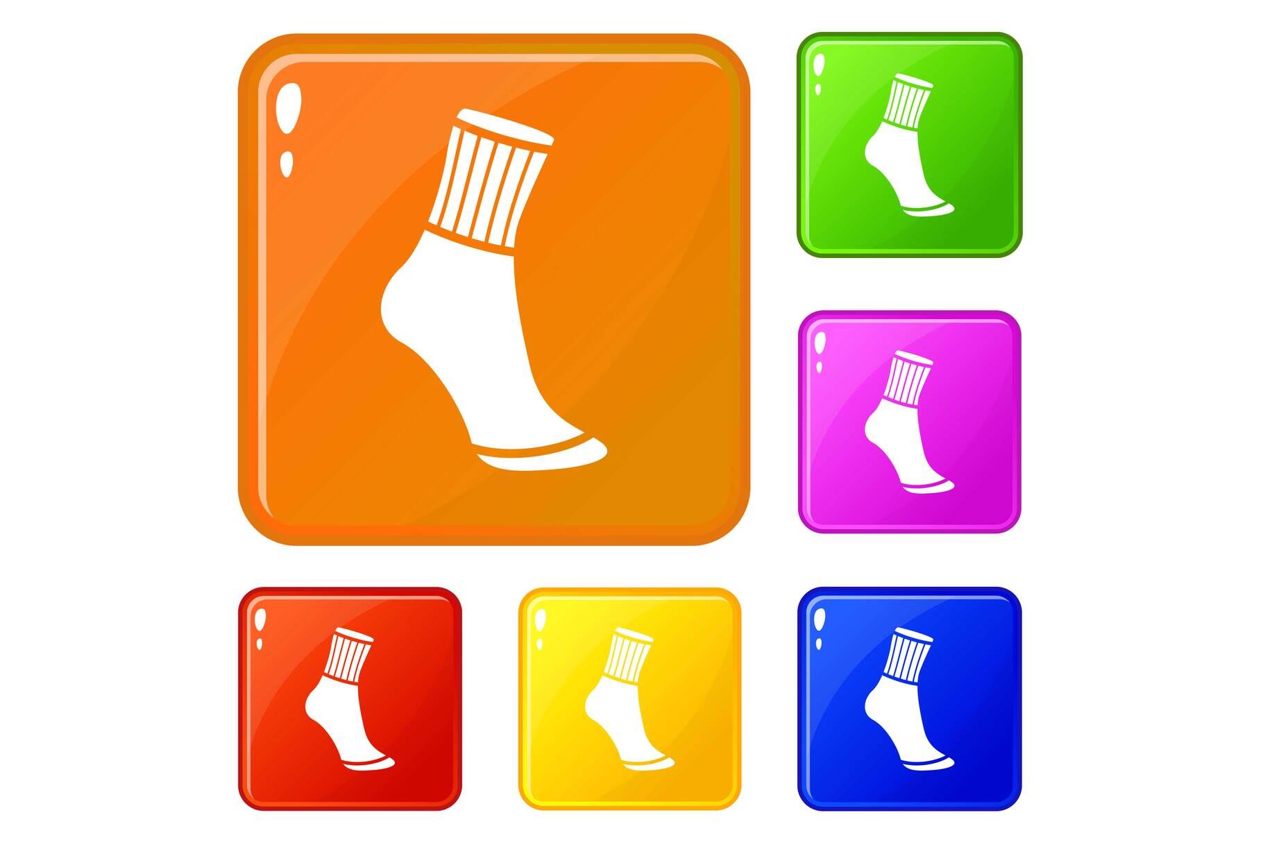 Sock icons set vector color By Ylivdesign