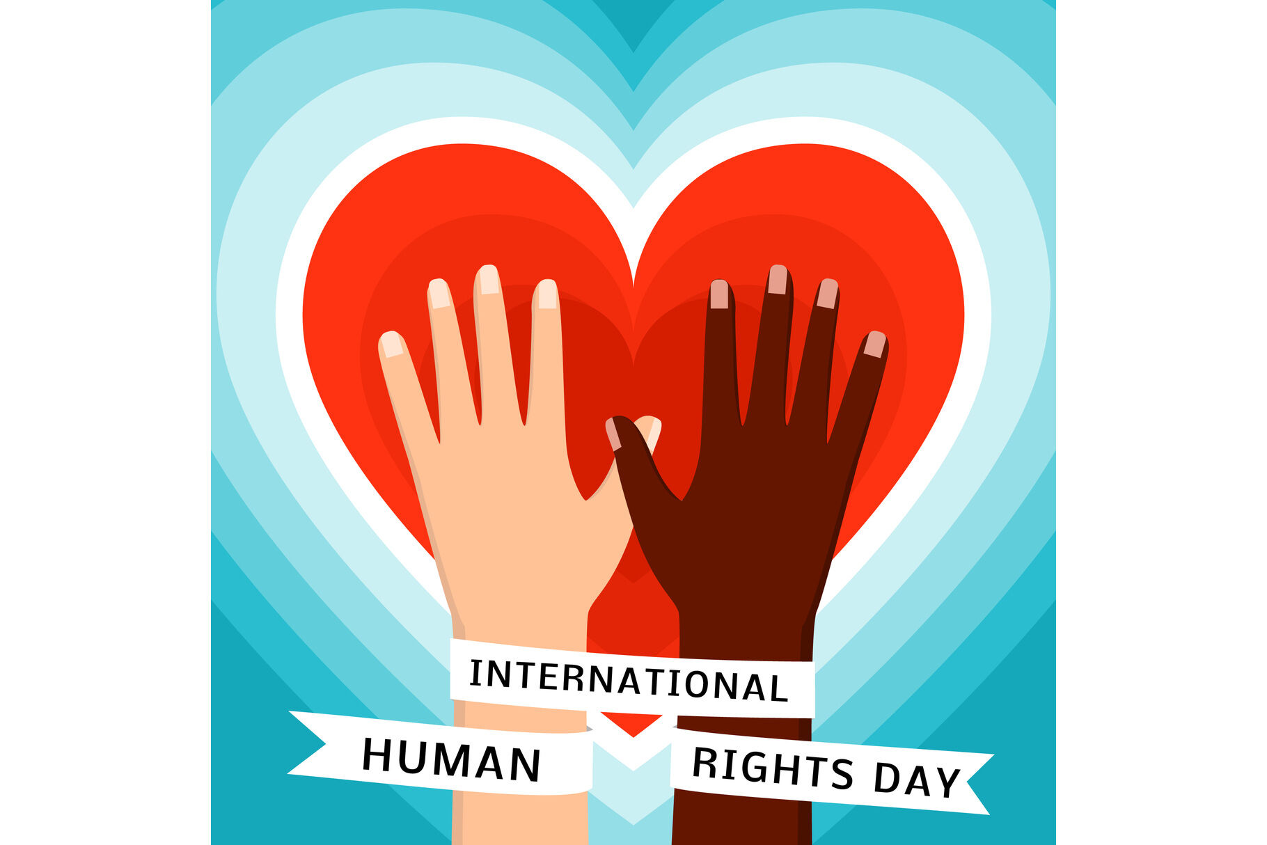 Human Rights Day Concept Background Flat Style By Ylivdesign