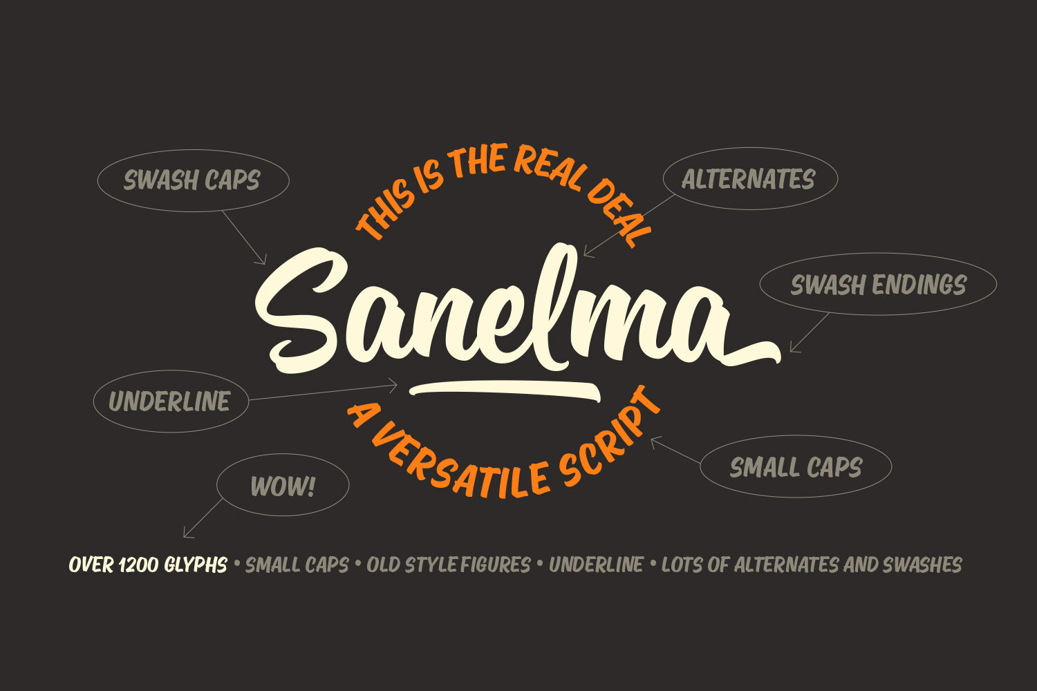 Sanelma By Melvas Type Design Thehungryjpeg Com