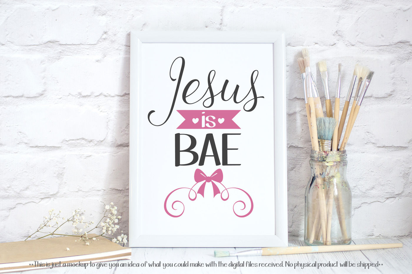 ori 37253 dcd822319220d6839088b70297553814226d4aa5 jesus is bae with bow cutting file in svg eps png and jpeg for cricut and silhouette