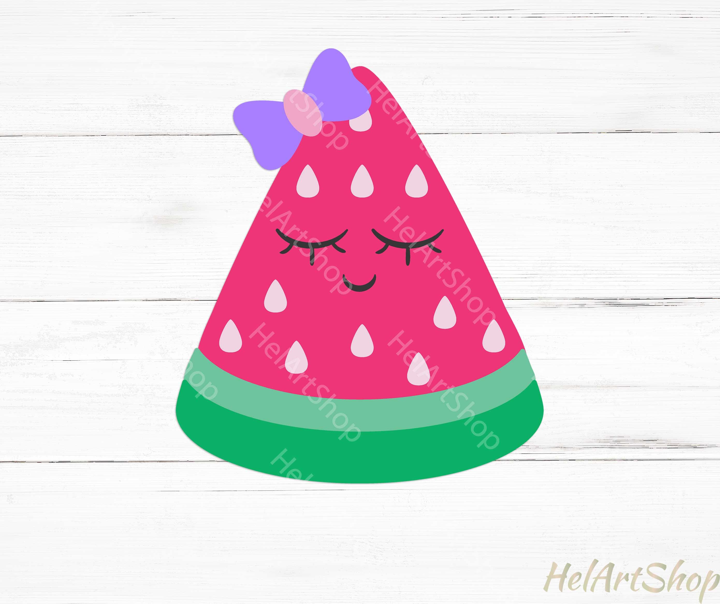 Download Watermelon slice svg, Summer svg, Kids svg By HelArtShop | TheHungryJPEG.com