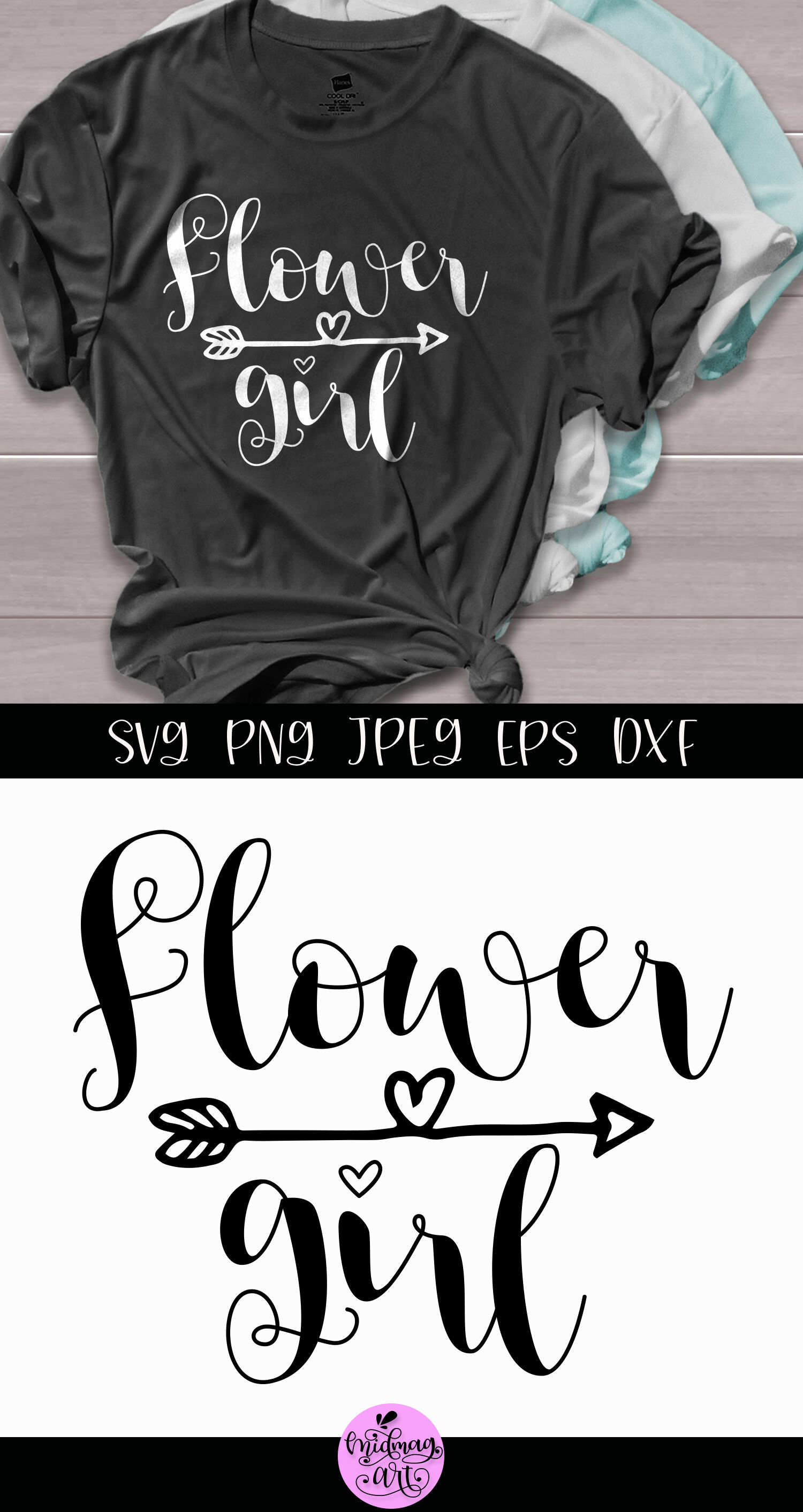 Download Flower Girl Svg Wedding Shirt Svg By Midmagart Thehungryjpeg Com