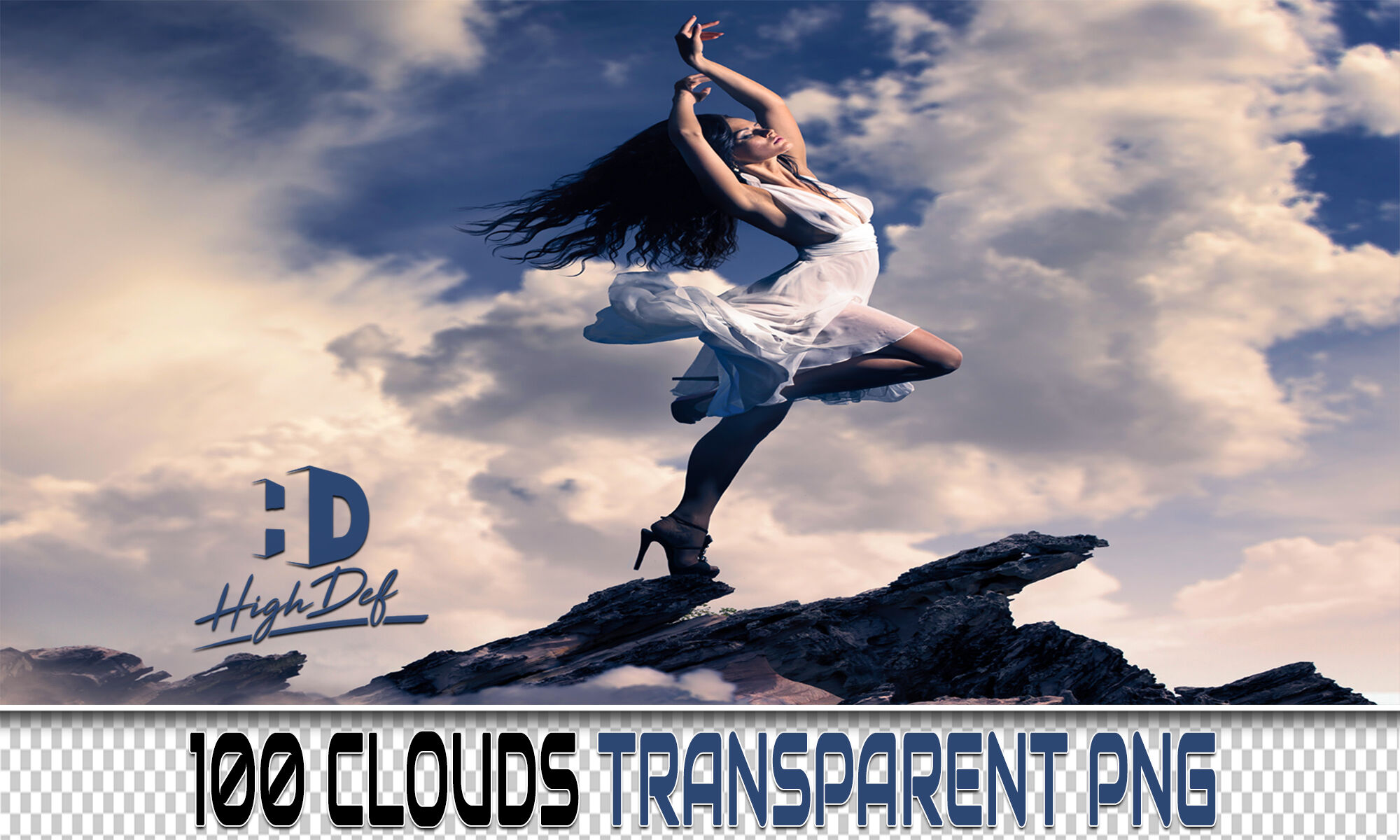 100 Clouds Transparent Png Photoshop Overlays Backdrops Backgrounds By Digital Media Design Thehungryjpeg Com
