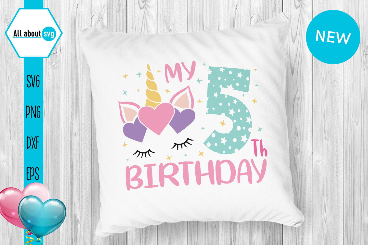 Unicorn Birthday Numbers Bundle Svg By All About Svg ...