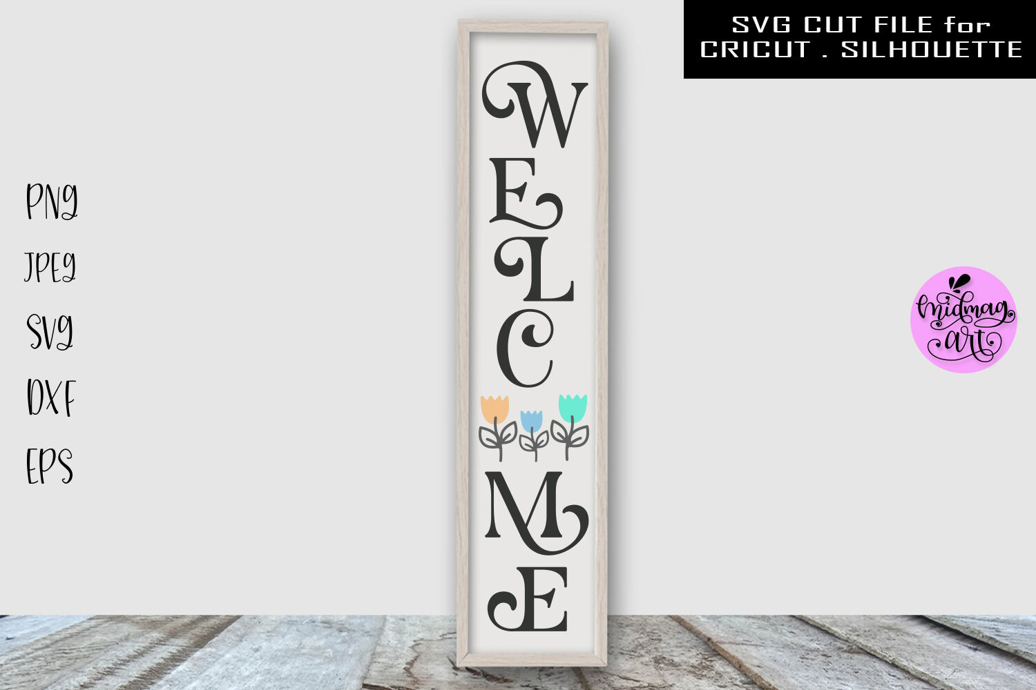Welcome Spring Sign Svg Spring Porch Sign Svg By Midmagart Thehungryjpeg Com