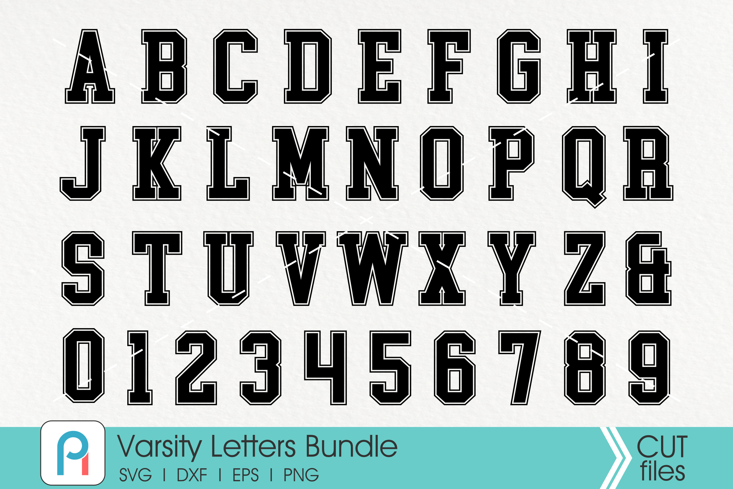 Varsity Font Svg, Varsity Letter Svg, Varsity Alphabet Svg,Sports Font ...