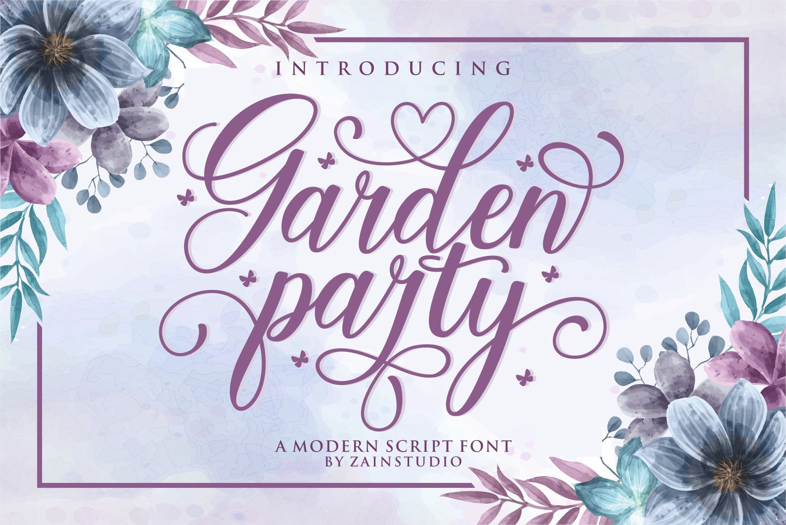 Garden Party By Zainstudio Thehungryjpeg Com
