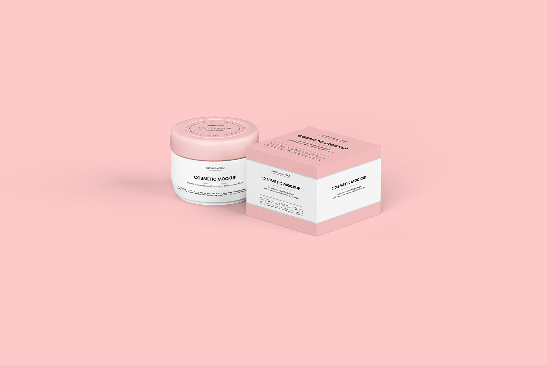 Download Plastic Cosmetic Jar Mockup Front View Yellowimages