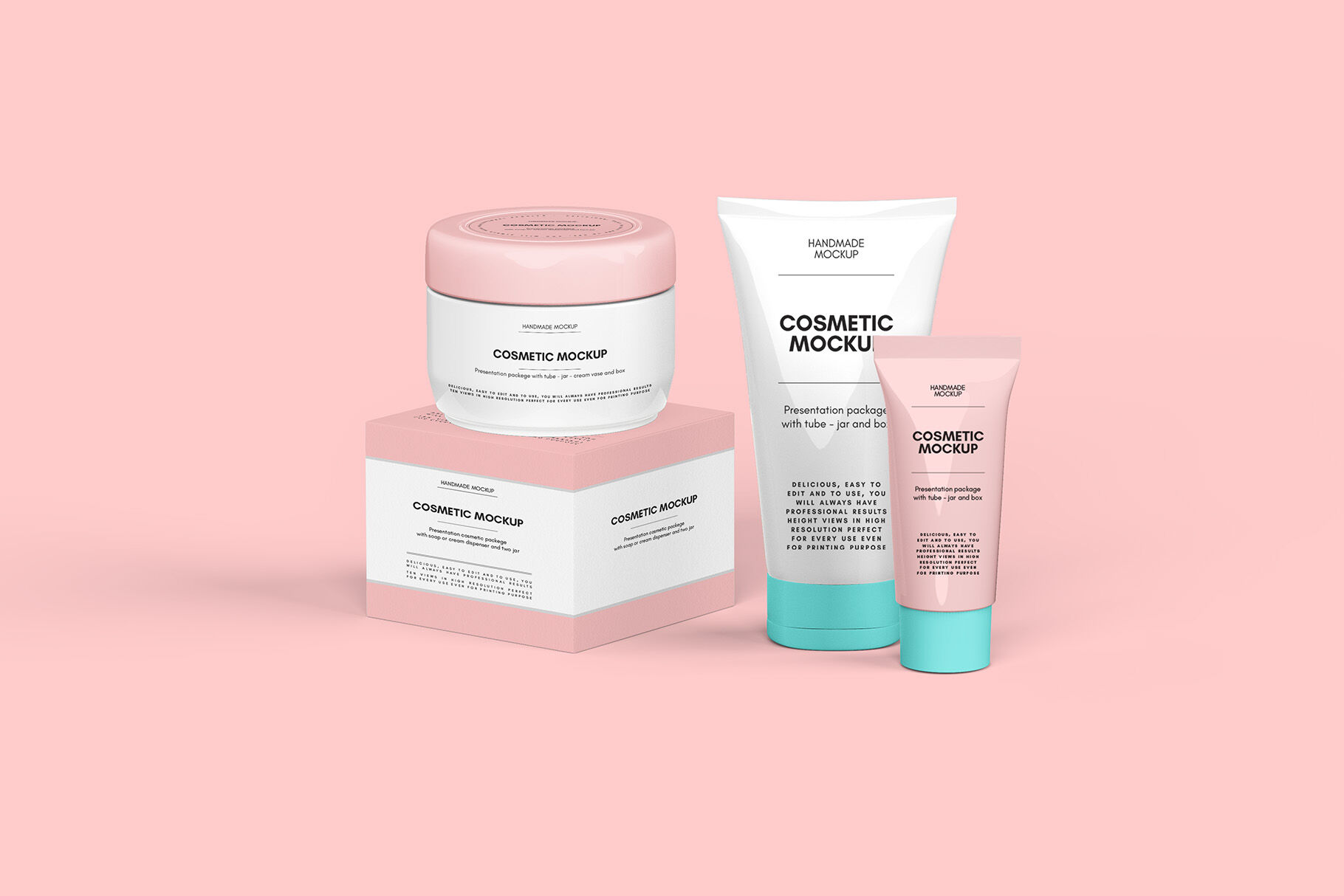 Download Cosmetic Set Mockups v2 - 8 views By Illusiongraphic ...