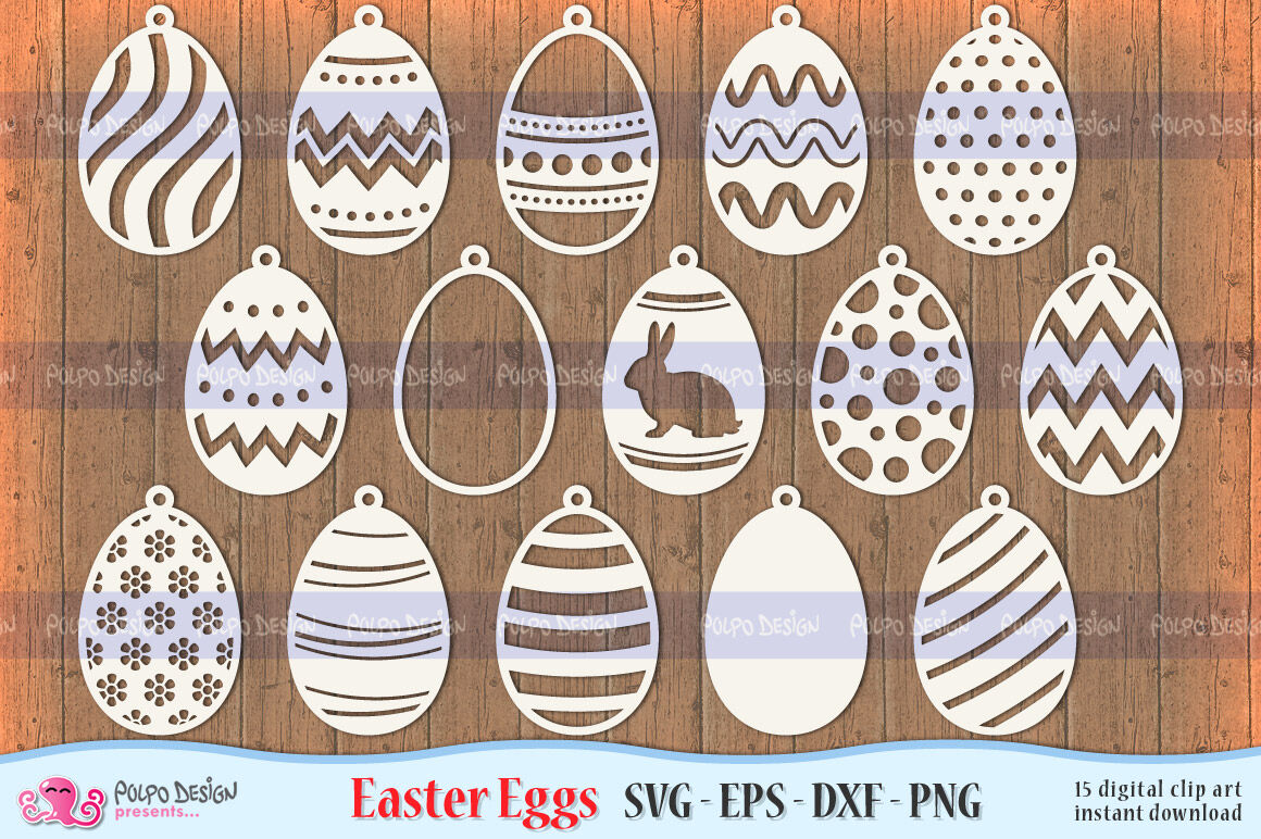 Download Easter Egg SVG, Eps, Dxf, Png. Hanging Docor. By Polpo ...