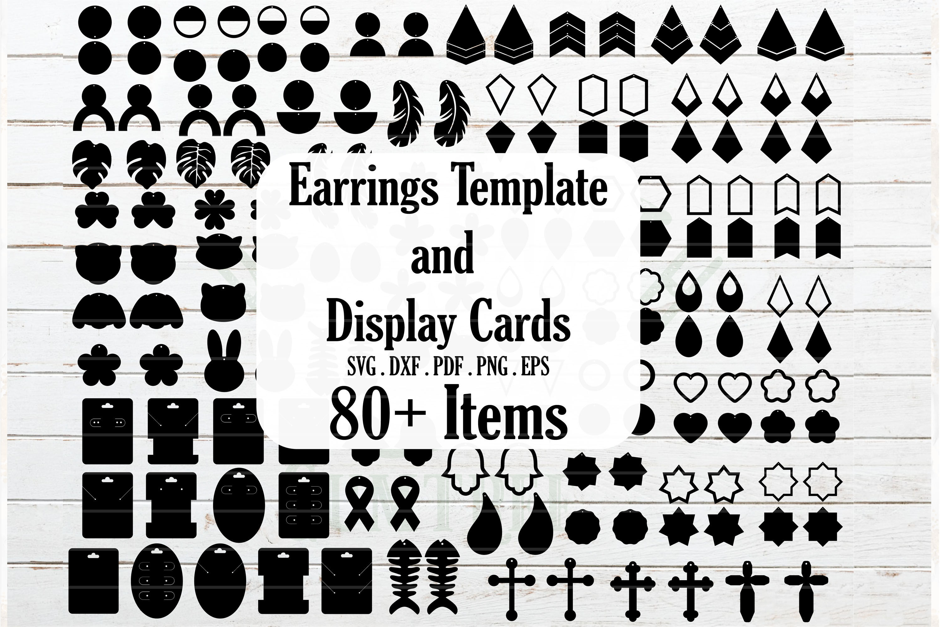Ornate Ring Display Card Template Svg Dxf Png Ai Files Papercraft Craft 