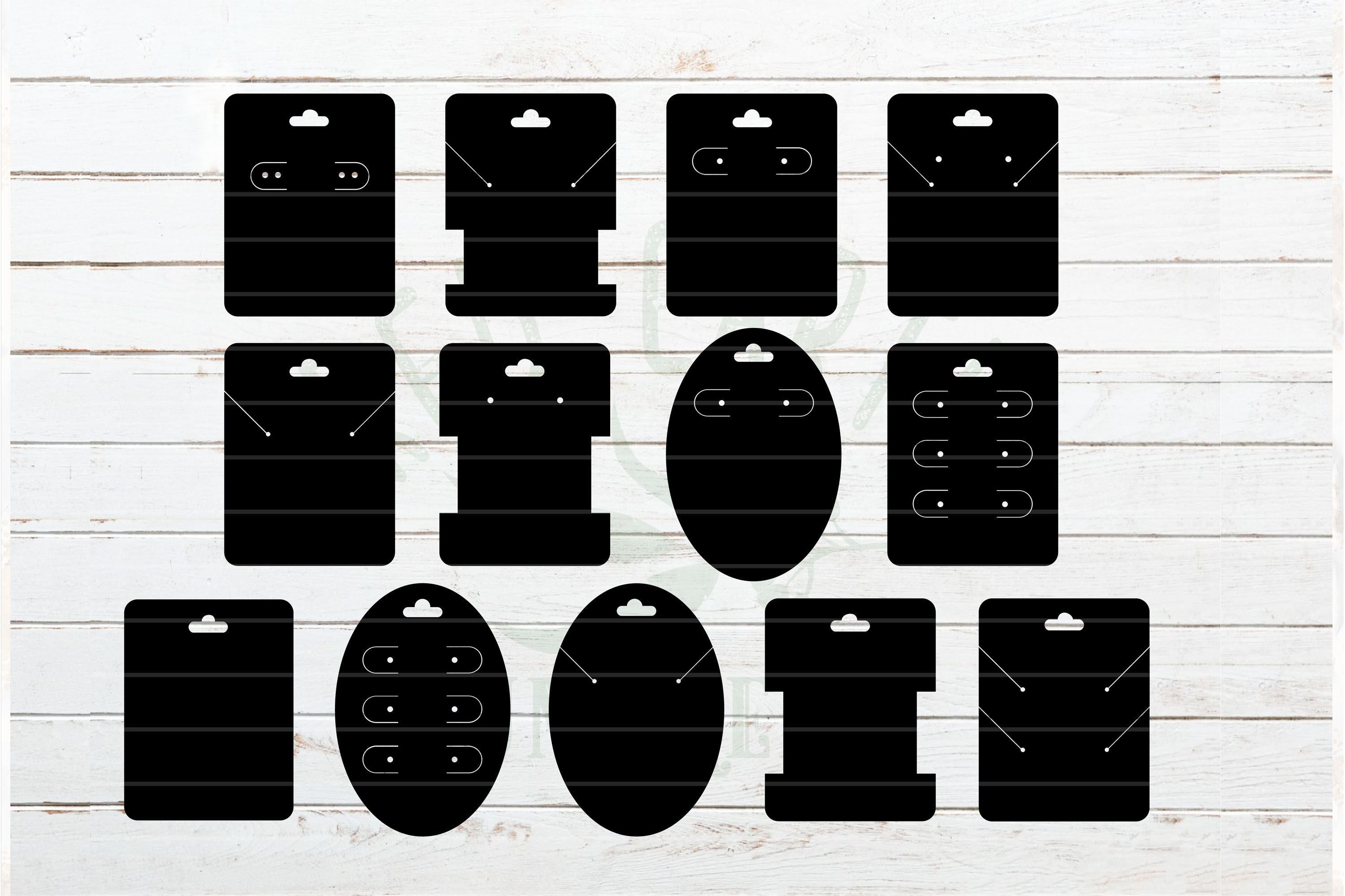 Earring Display Card Template