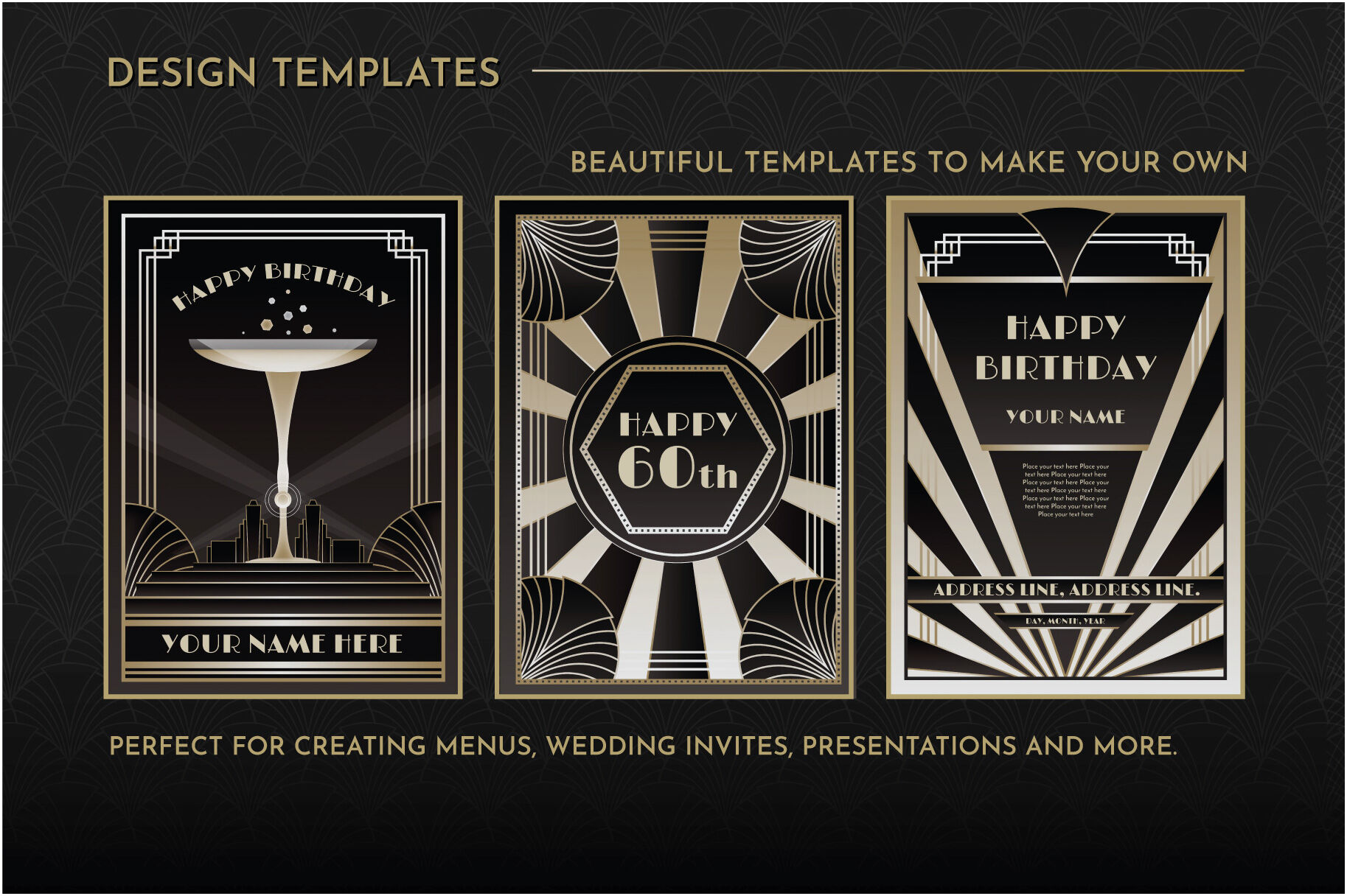 Art Deco Graphics Collection Vol 1 By Wingsart Thehungryjpeg Com