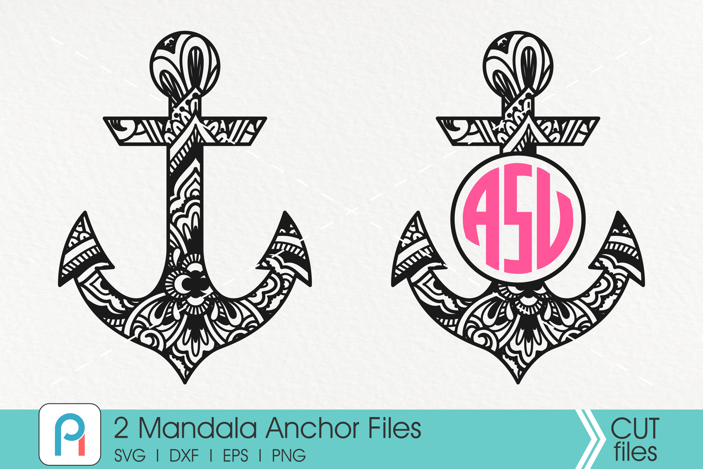 Mandala Anchor Svg, Zentangle Anchor Svg, Anchor Svg By ...