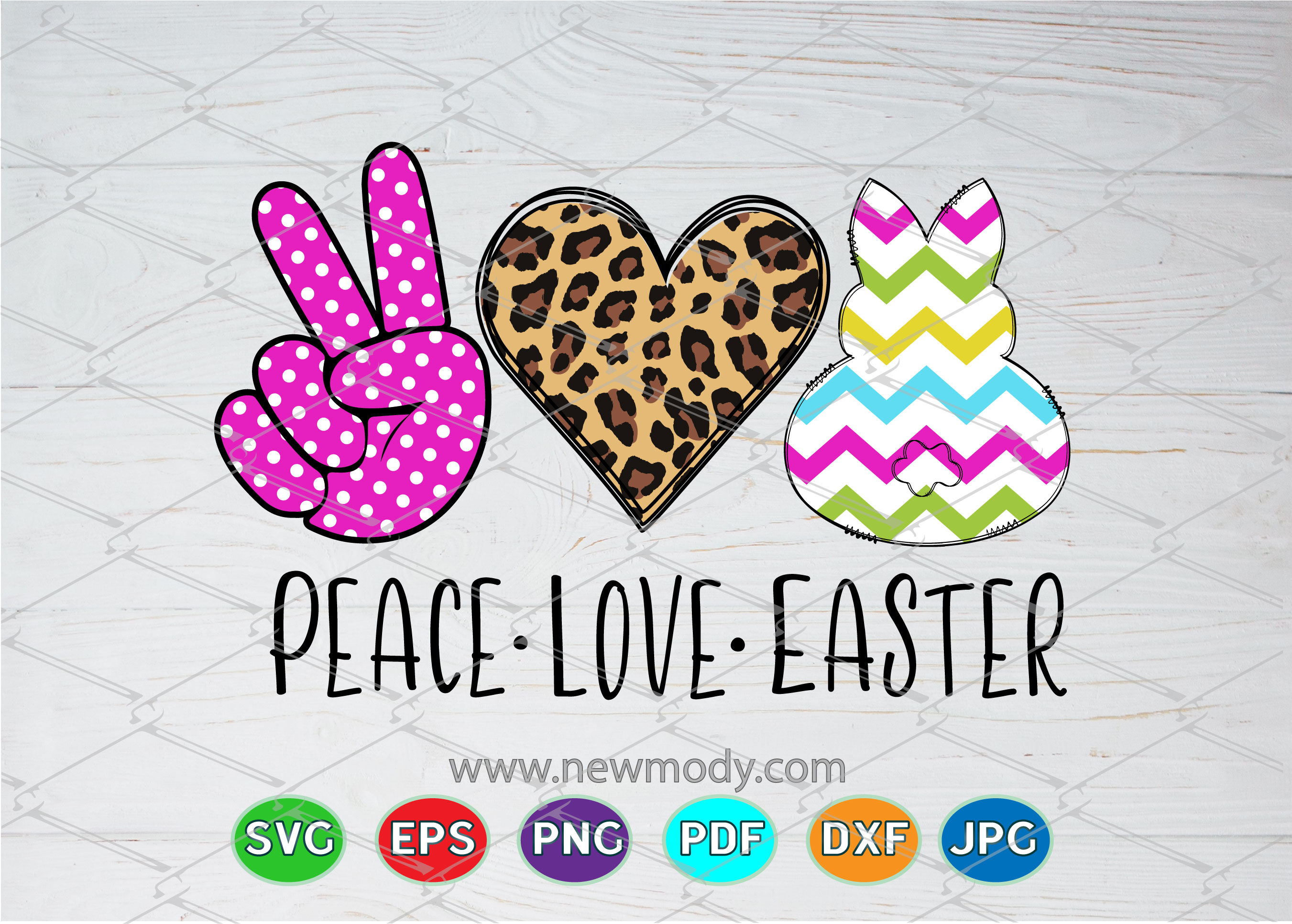 Peace Love Easter SVG Cut files - Peace Love SVG By AmittaArt